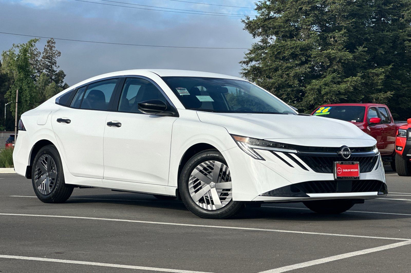 White (Fresh Powder) 2026 Nissan Sentra S FWD Sedan Front-Wheel Drive Continuously Variable Transmission