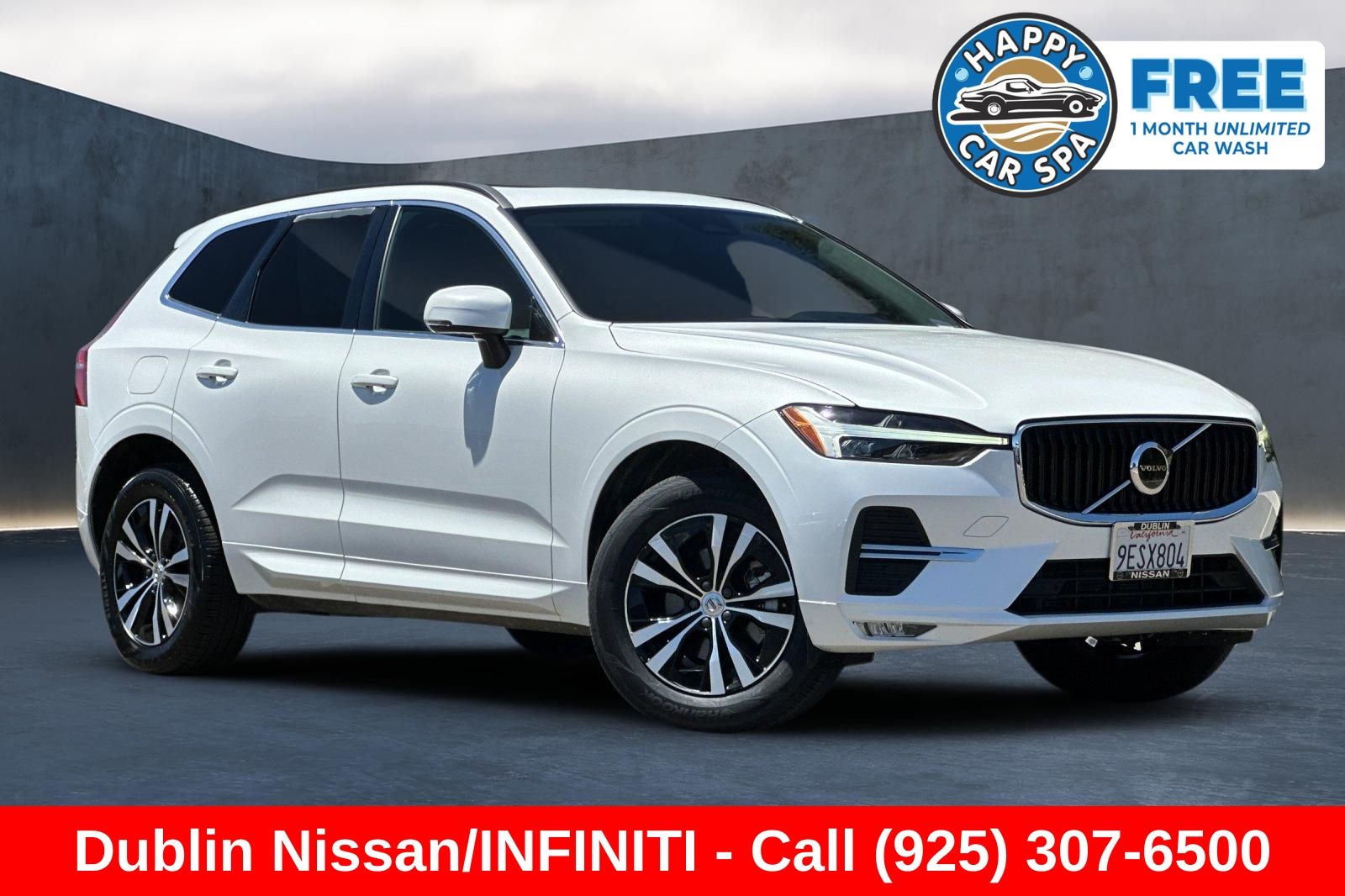 Crystal White 2023 Volvo XC60 SUV / Crossover Front-Wheel Drive Automatic