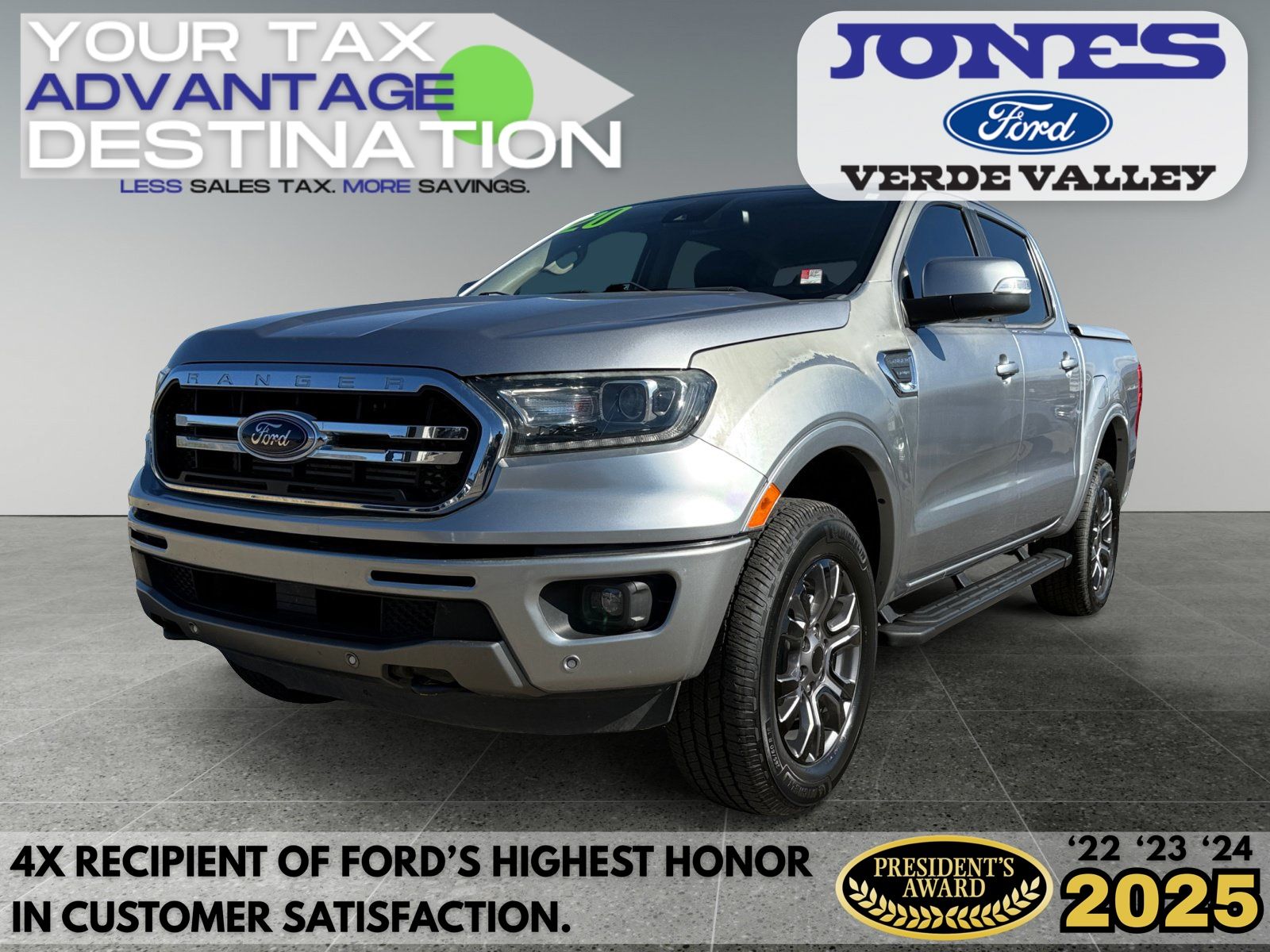 Silver Metallic 2020 Ford Ranger Pickup Truck 4X2 Automatic