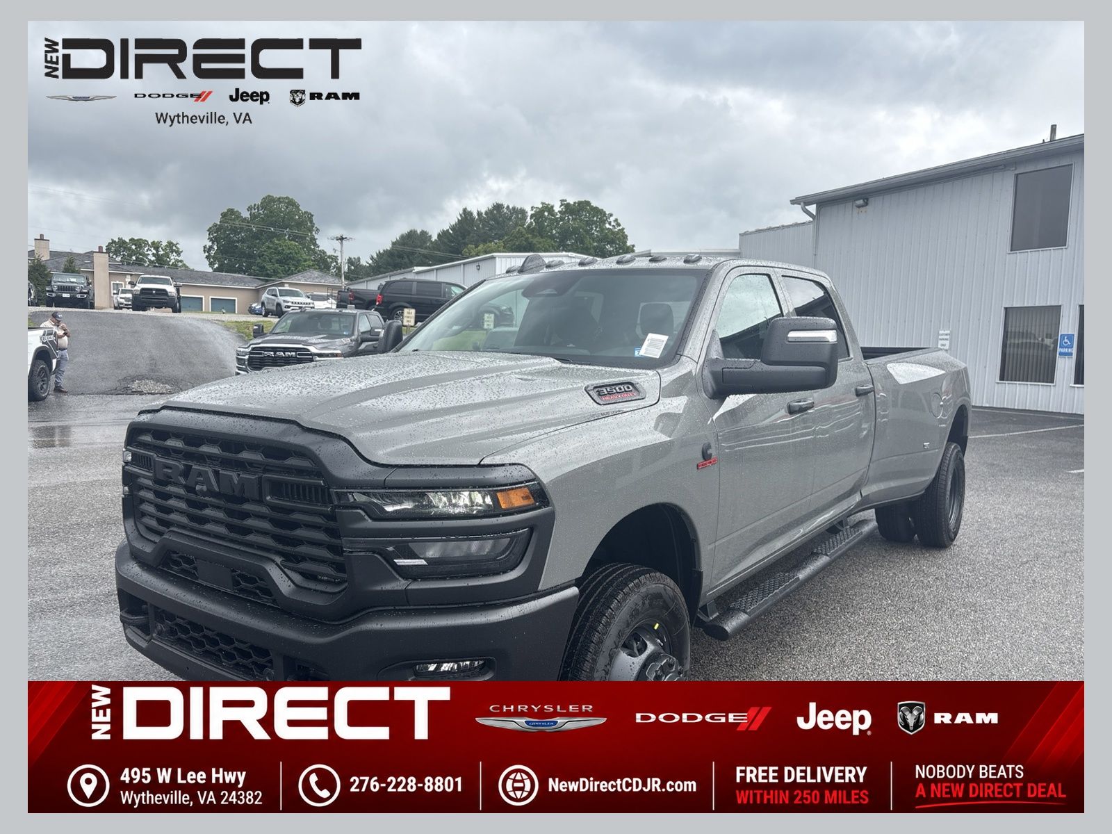 Ceramic Gray Clearcoat 2026 RAM 3500 Pickup Truck Four-Wheel Drive 8-Speed Automatic