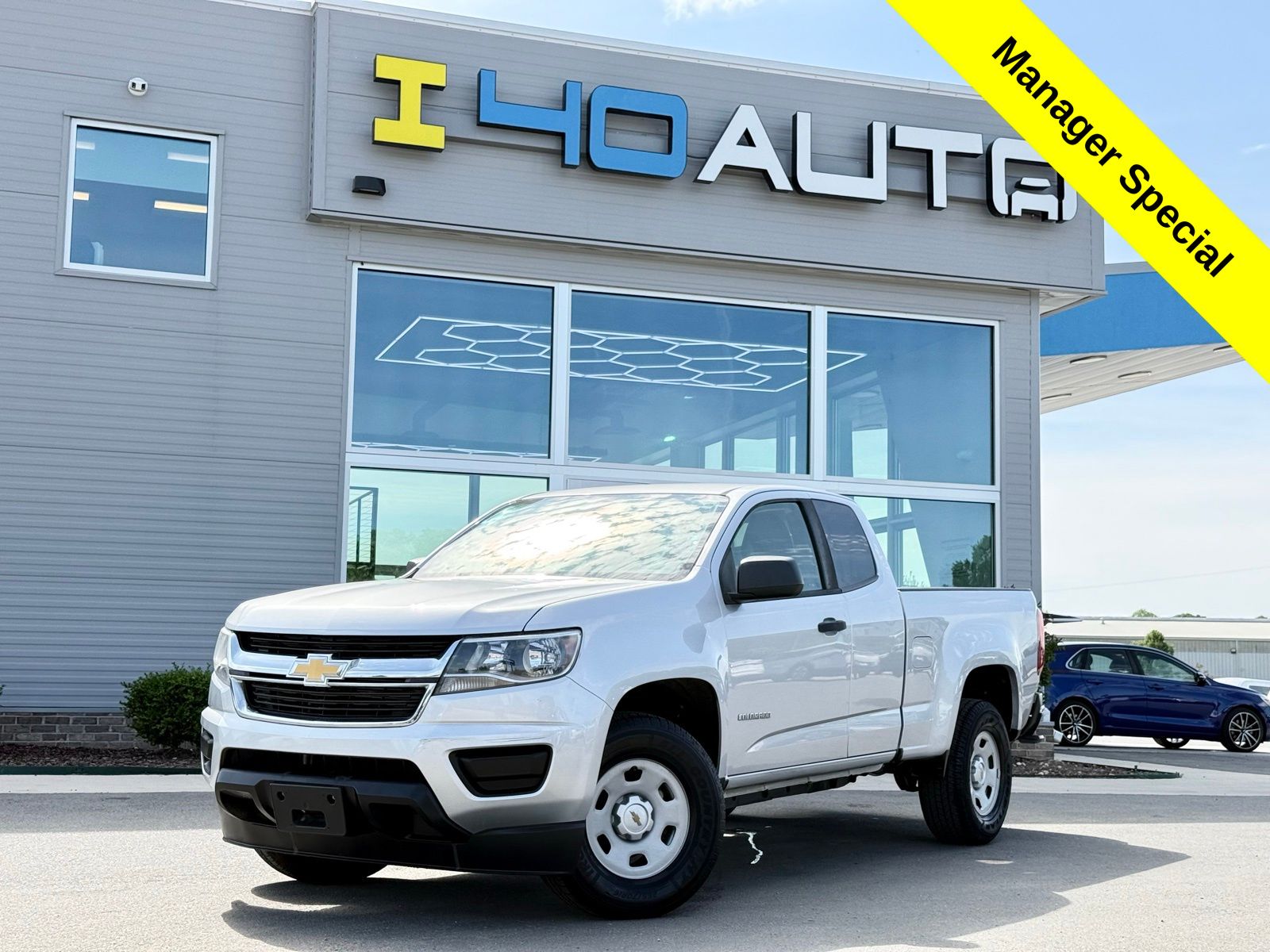 Silver Ice Metallic 2017 Chevrolet Colorado Work Truck Extended Cab LB RWD Pickup Truck 4X2 6-Speed Automatic