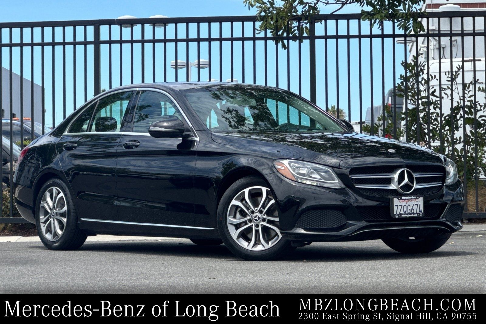 Black 2017 Mercedes-Benz C-Class Sedan Rear-Wheel Drive 7-Speed Automatic
