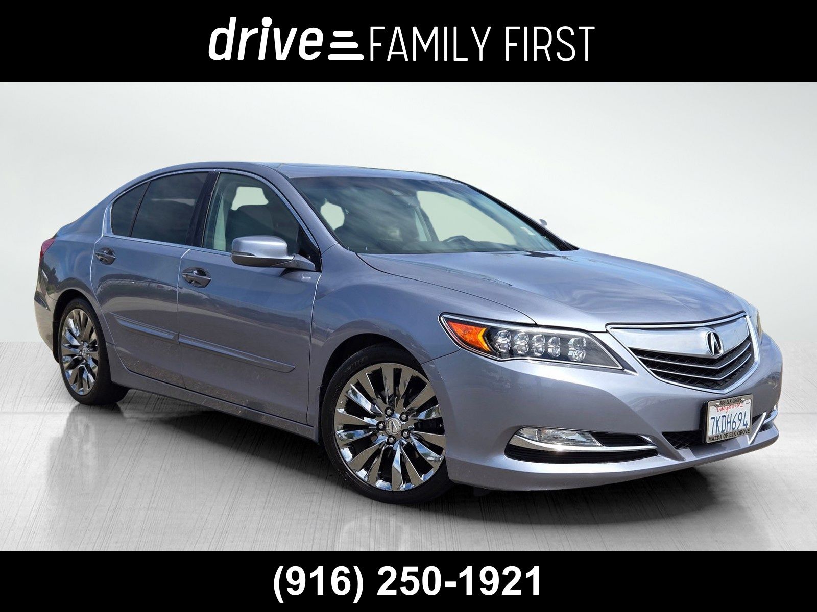 Silver 2015 Acura RLX Sedan Front-Wheel Drive 6-Speed Automatic