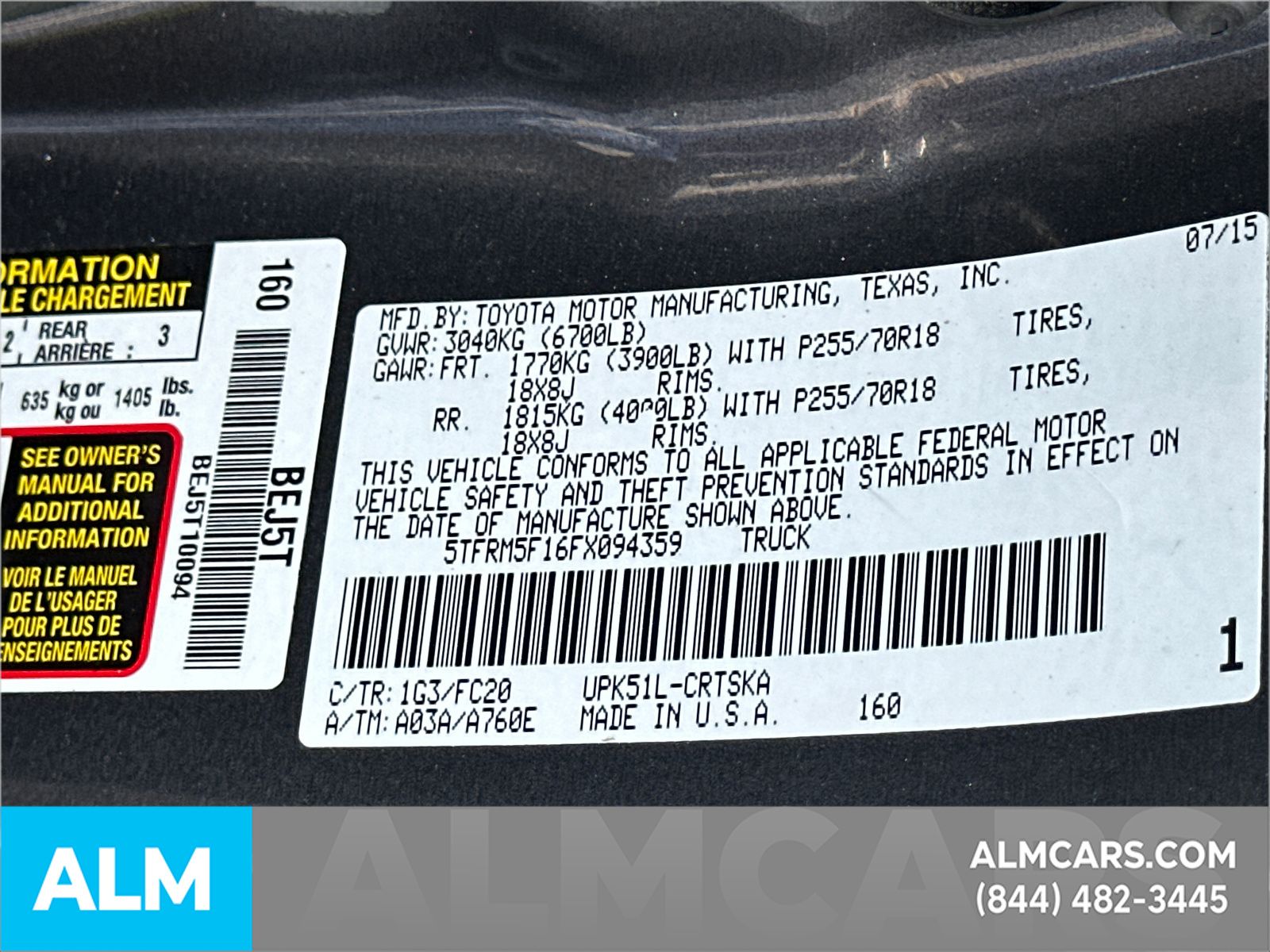 Used 2015 Gray Toyota SR5 image 36