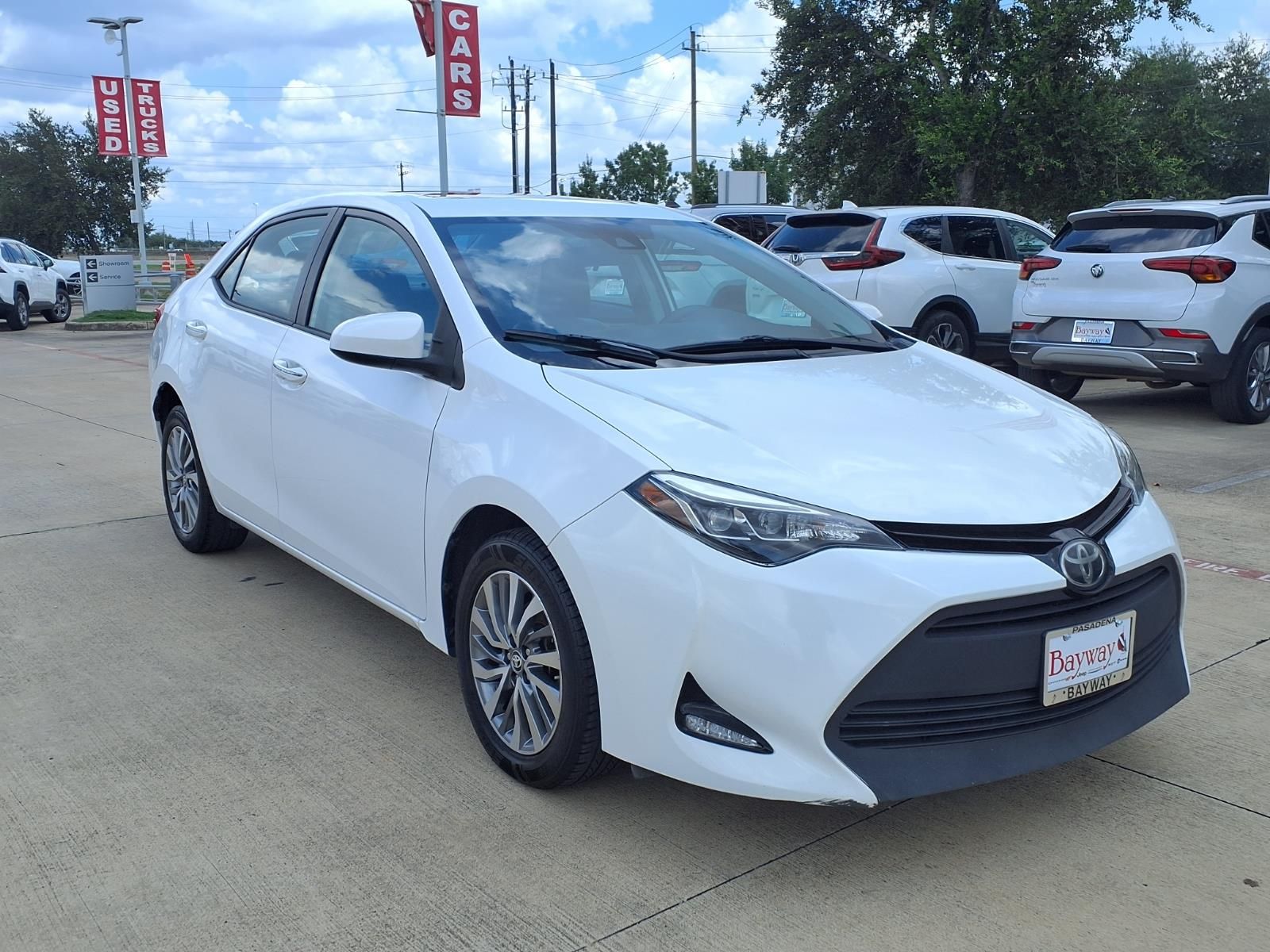 2017 Toyota Corolla XLE White at Durrett Motor Company
