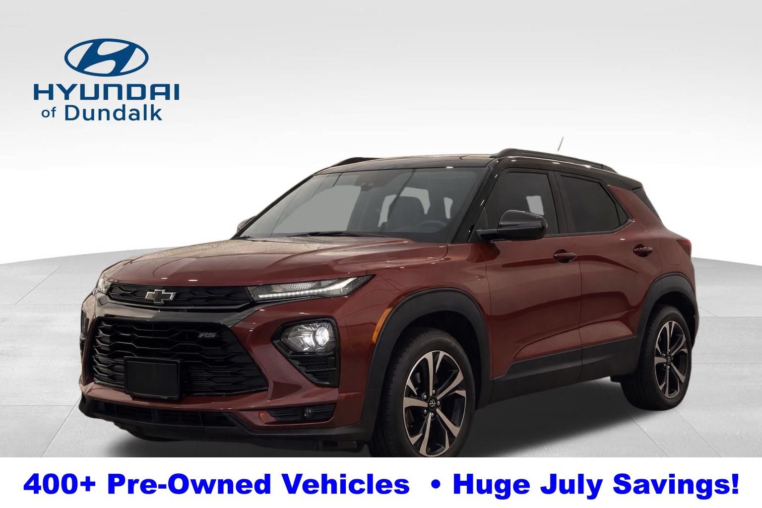 Scarlet Red Metallic 2021 Chevrolet Trailblazer SUV / Crossover Four-Wheel Drive 9-Speed Automatic