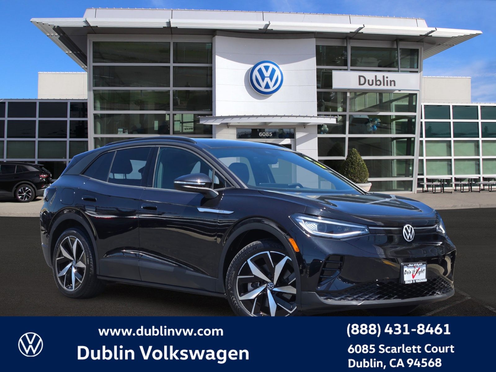 Deep Black 2023 Volkswagen ID.4 SUV / Crossover Rear-Wheel Drive Automatic