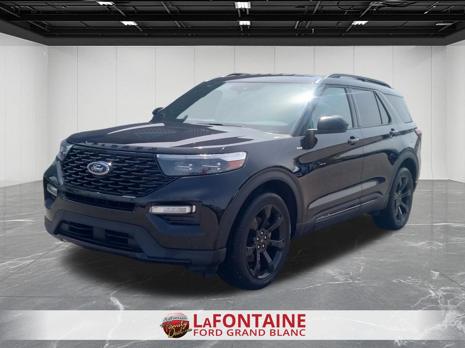 Black Metallic 2023 Ford Explorer SUV / Crossover All-Wheel Drive Automatic