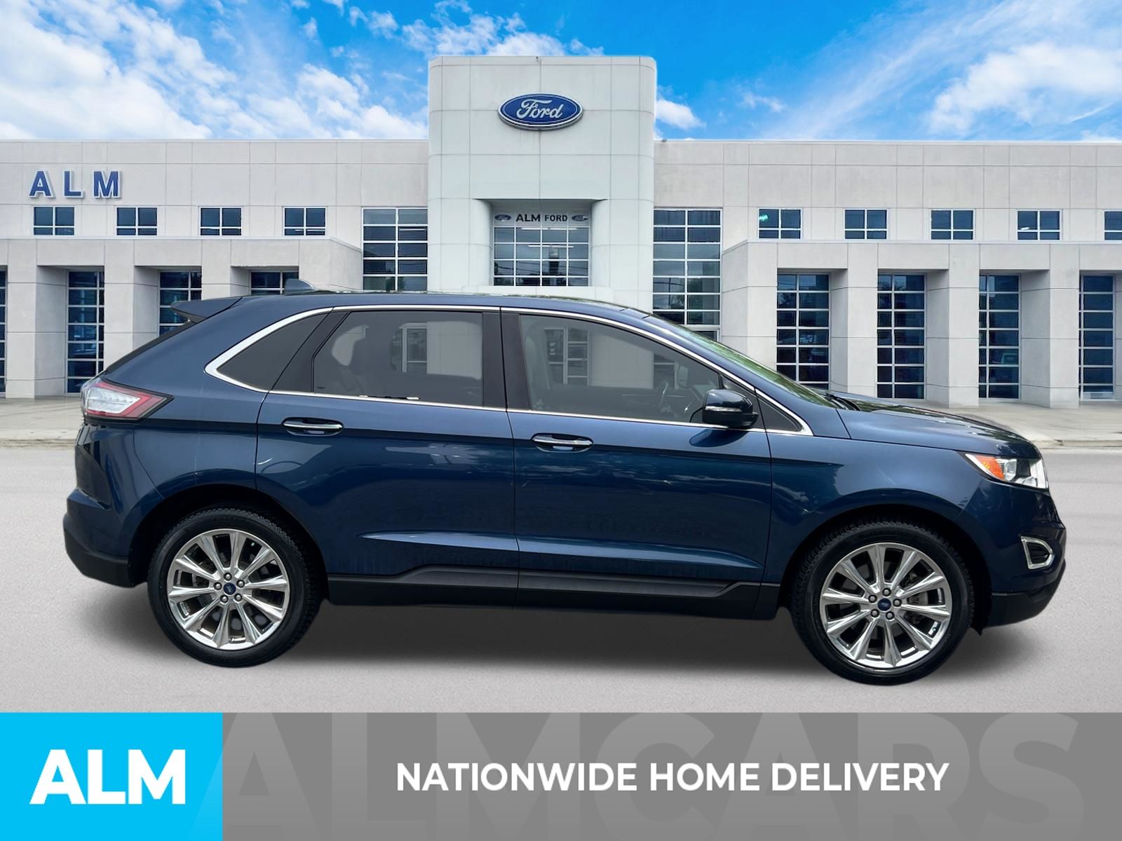 Used 2017 Blue Ford Titanium image 4