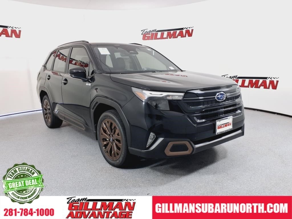 Crystal Black Silica 2025 Subaru Forester Hybrid Sport AWD SUV / Crossover All-Wheel Drive Continuously Variable Transmission