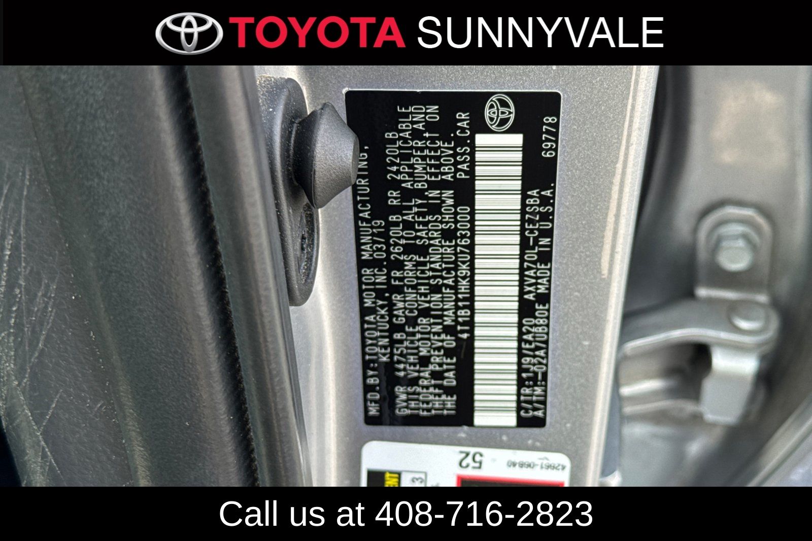 Used 2019 Toyota Camry Sedan