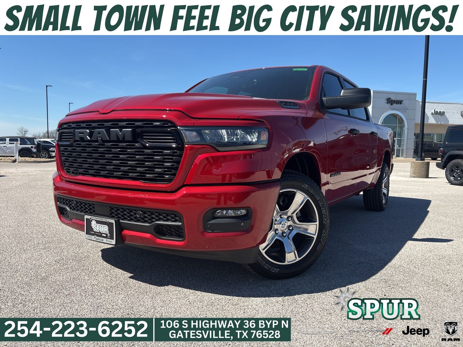 Molten Red Pearlcoat 2026 RAM 1500 Pickup Truck 4X2 8-Speed Automatic