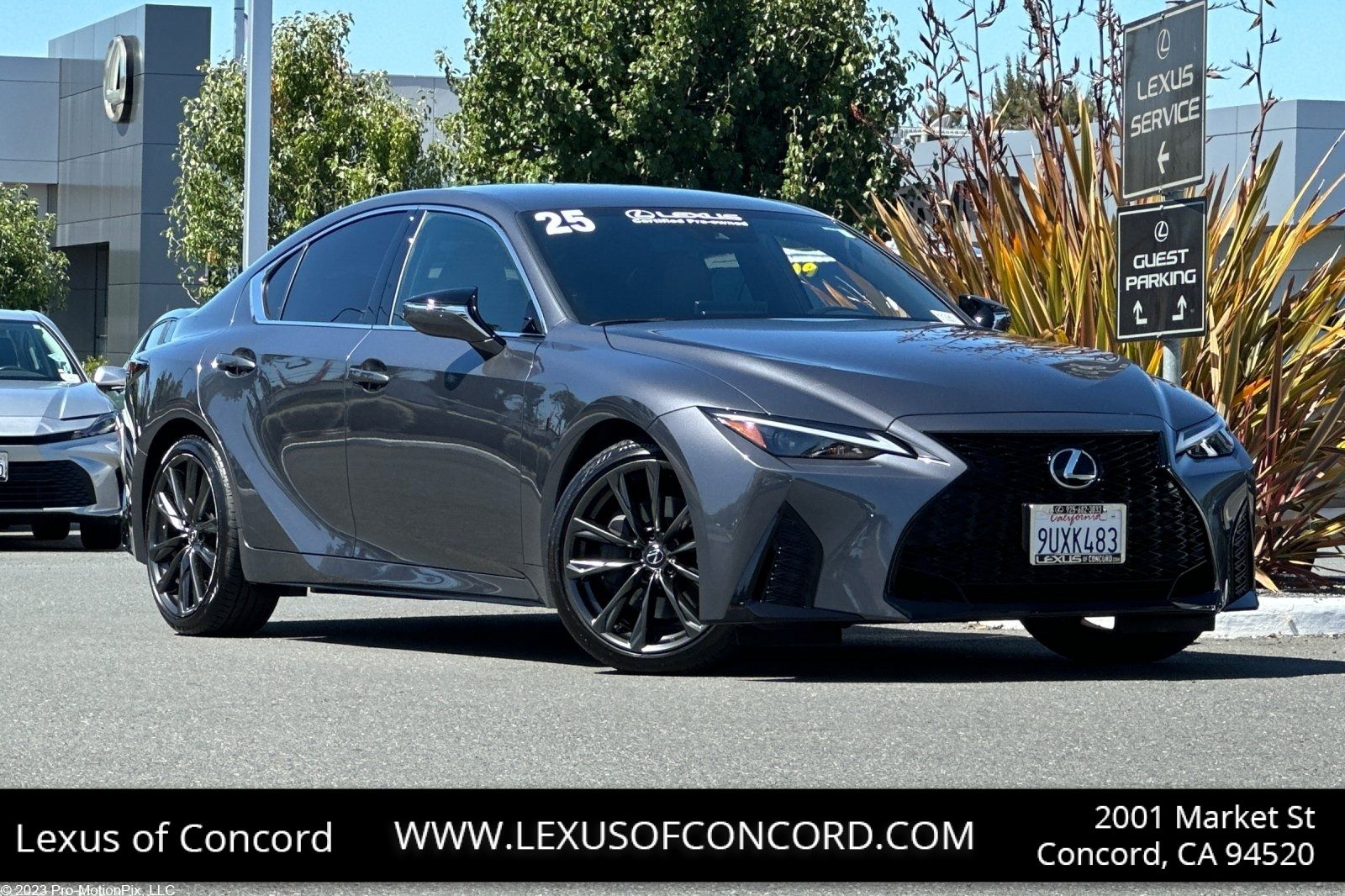 Cloudburst Gray 2025 Lexus IS Sedan Rear-Wheel Drive 8-Speed Automatic