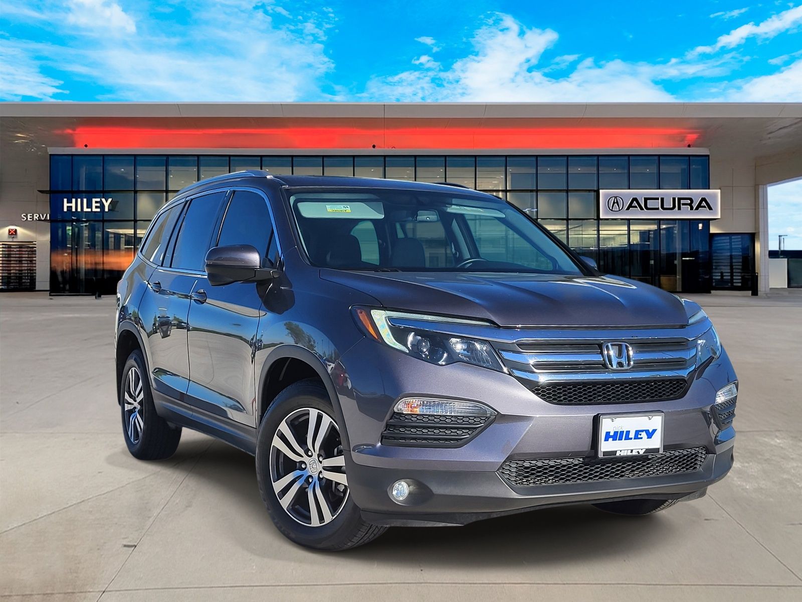 Gray (Modern Steel Metallic) 2016 Honda Pilot EX-L AWD SUV / Crossover All-Wheel Drive 6-Speed Automatic