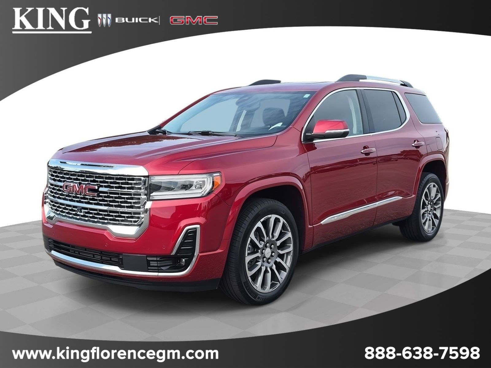 Volcanic Red 2023 GMC Acadia SUV / Crossover Front-Wheel Drive 9-Speed Automatic