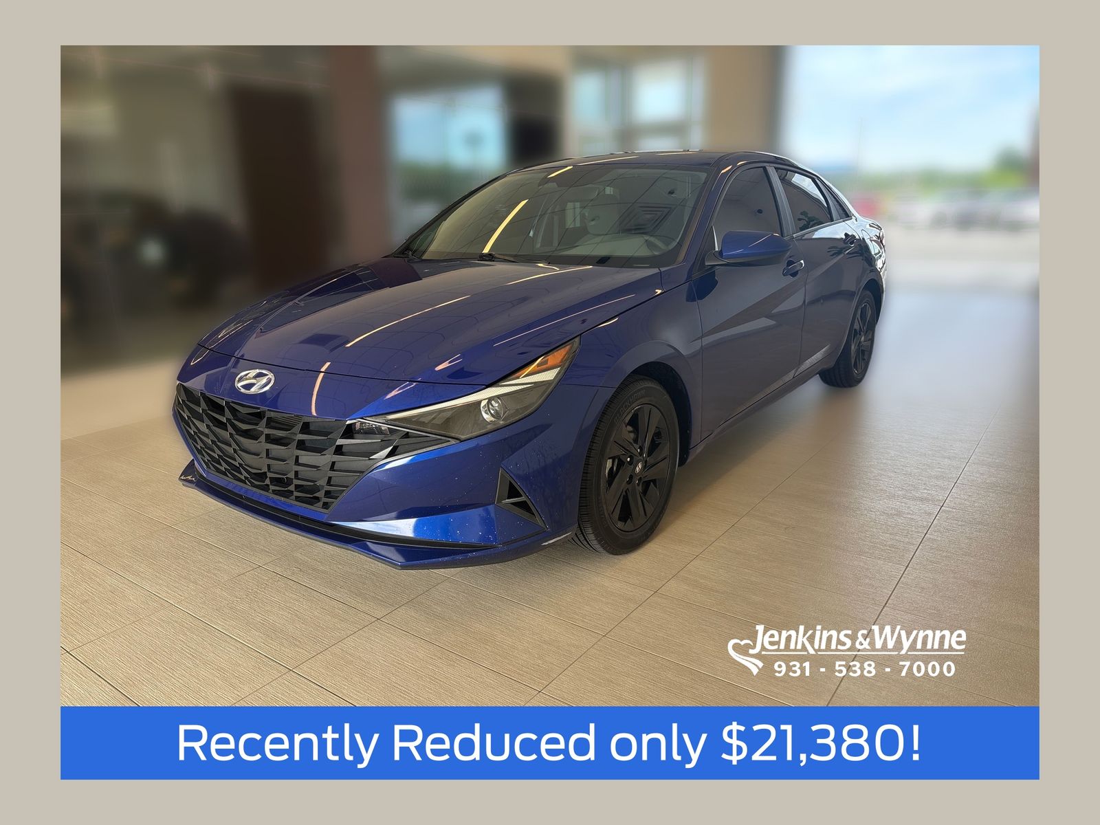 Intense Blue 2023 Hyundai Elantra Sedan Front-Wheel Drive Continuously Variable Transmission