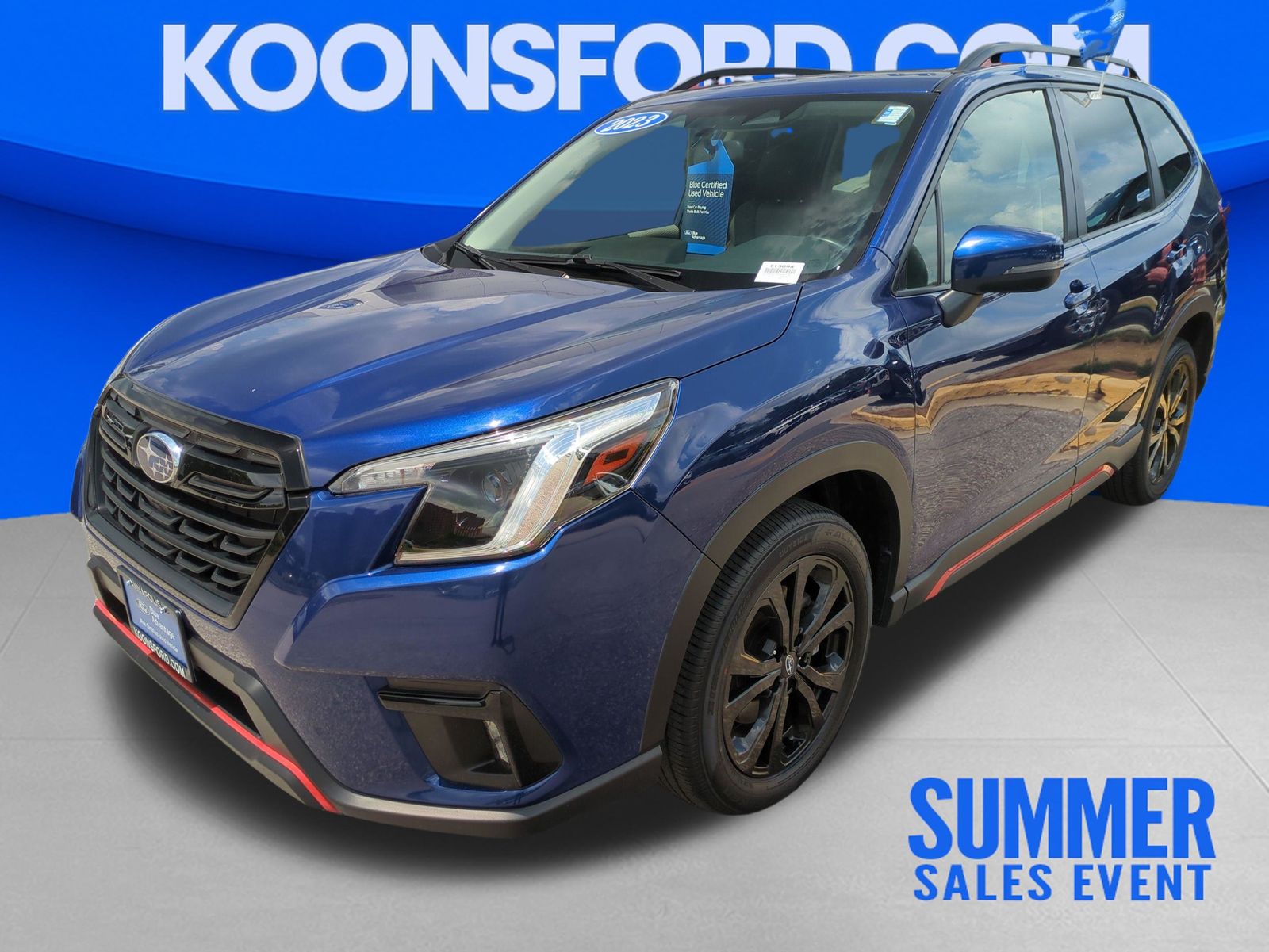 Sapphire Blue Pearl 2023 Subaru Forester SUV / Crossover All-Wheel Drive Continuously Variable Transmission