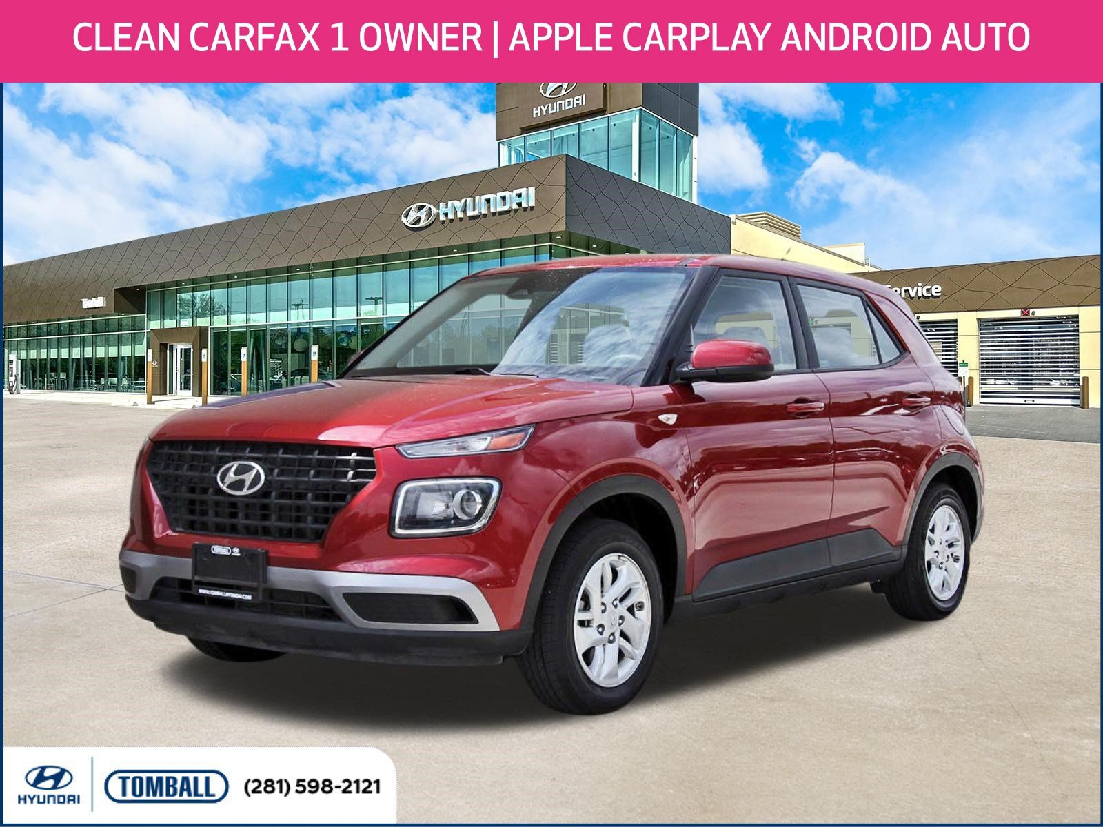Ultimate Red 2024 Hyundai Venue SUV / Crossover Front-Wheel Drive Continuously Variable Transmission