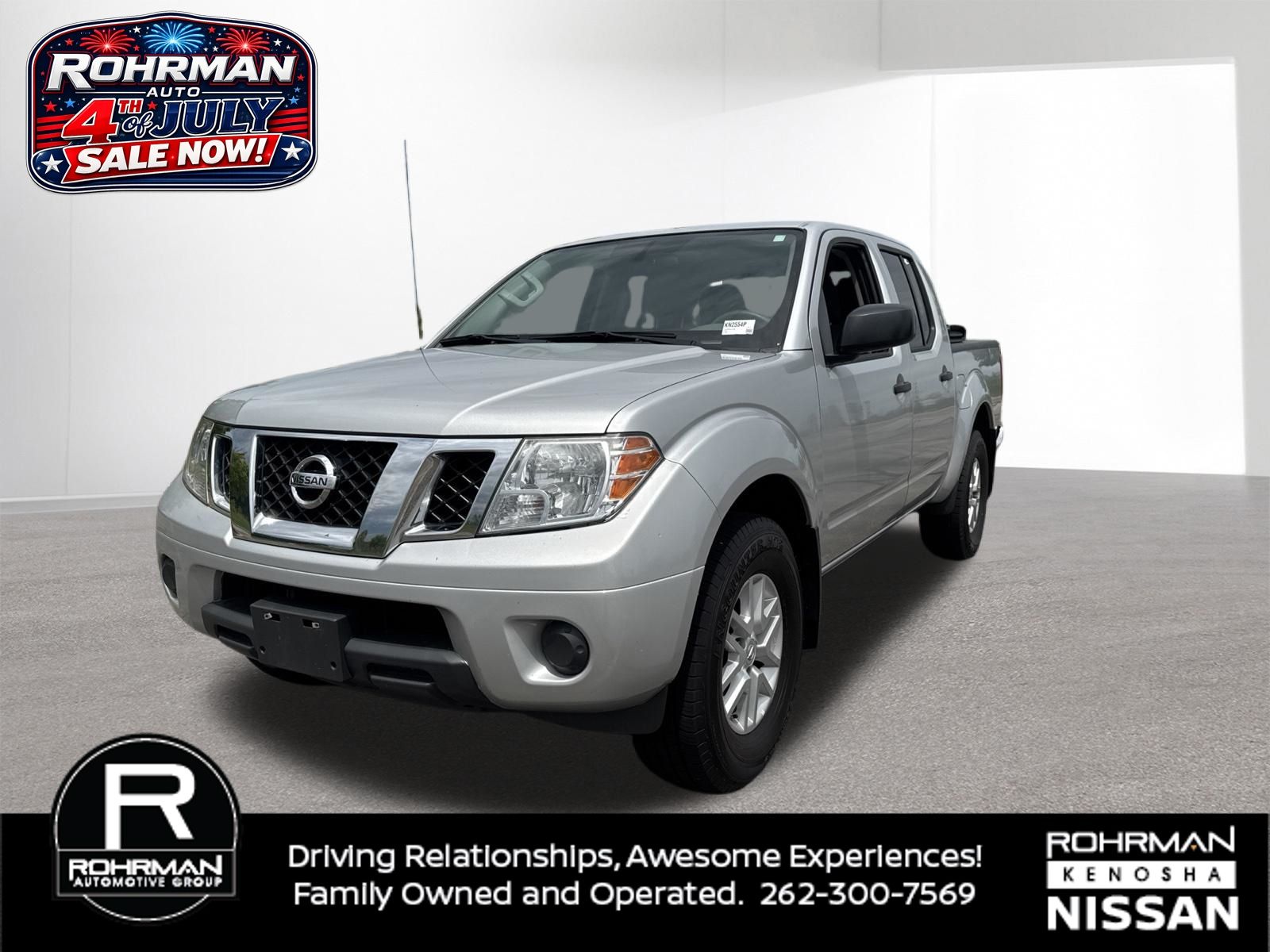 Brilliant Silver 2018 Nissan Frontier Pickup Truck Four-Wheel Drive 5-Speed Automatic Overdrive