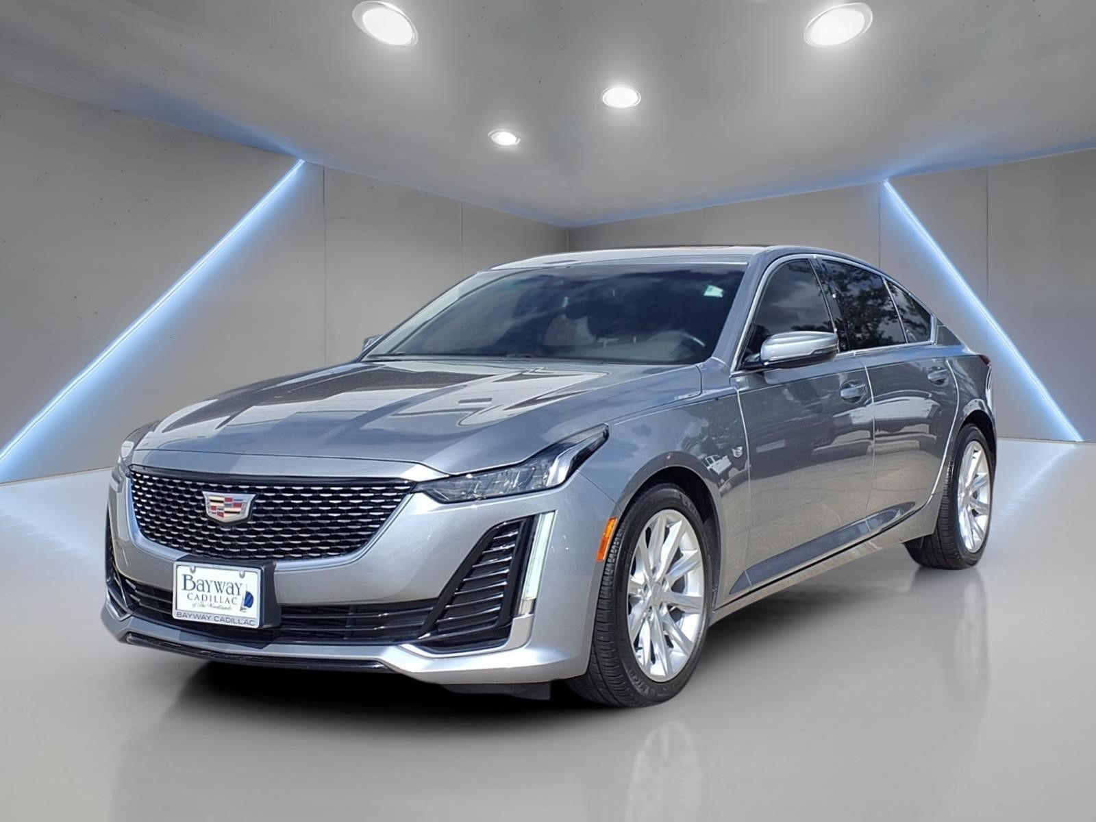 Argent Silver Metallic 2024 Cadillac CT5 Sedan Rear-Wheel Drive 10-Speed Automatic