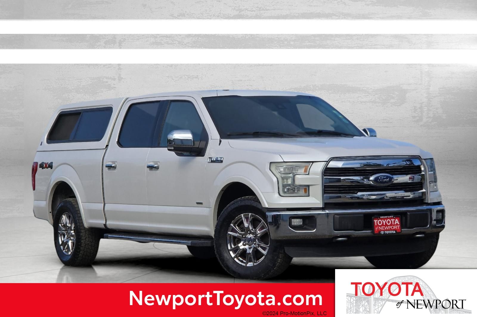 White Platinum Clearcoat Metallic 2015 Ford F-150 Pickup Truck Four-Wheel Drive 6-Speed Automatic