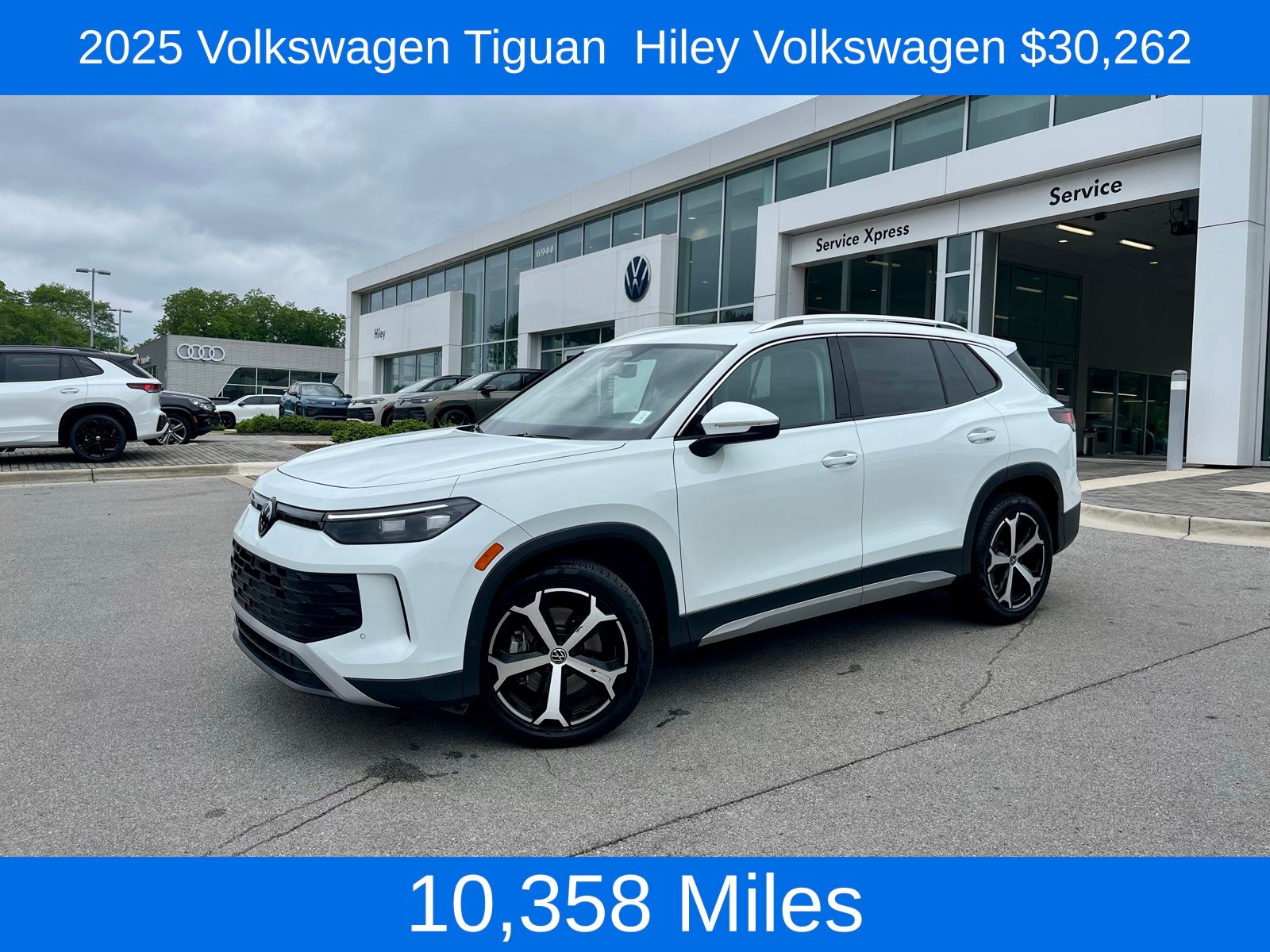 Pure White 2025 Volkswagen Tiguan SE 4Motion SUV / Crossover All-Wheel Drive 8-Speed Automatic