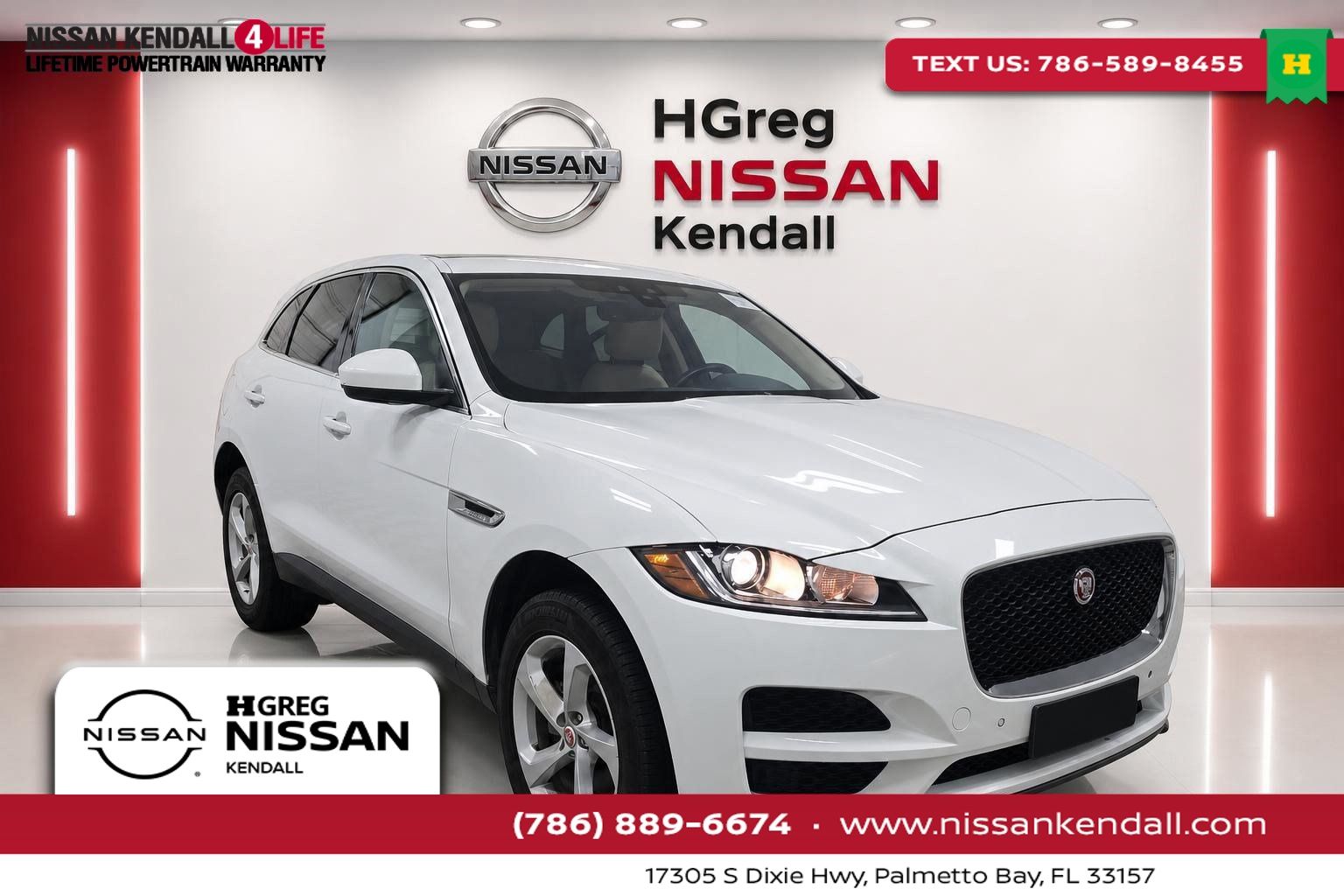 White 2020 Jaguar F-PACE SUV / Crossover All-Wheel Drive 8-Speed Automatic