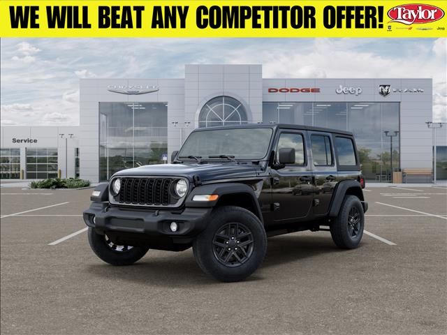 Black Clearcoat 2026 Jeep Wrangler Sport S 4-Door 4WD SUV / Crossover Four-Wheel Drive 8-Speed Automatic
