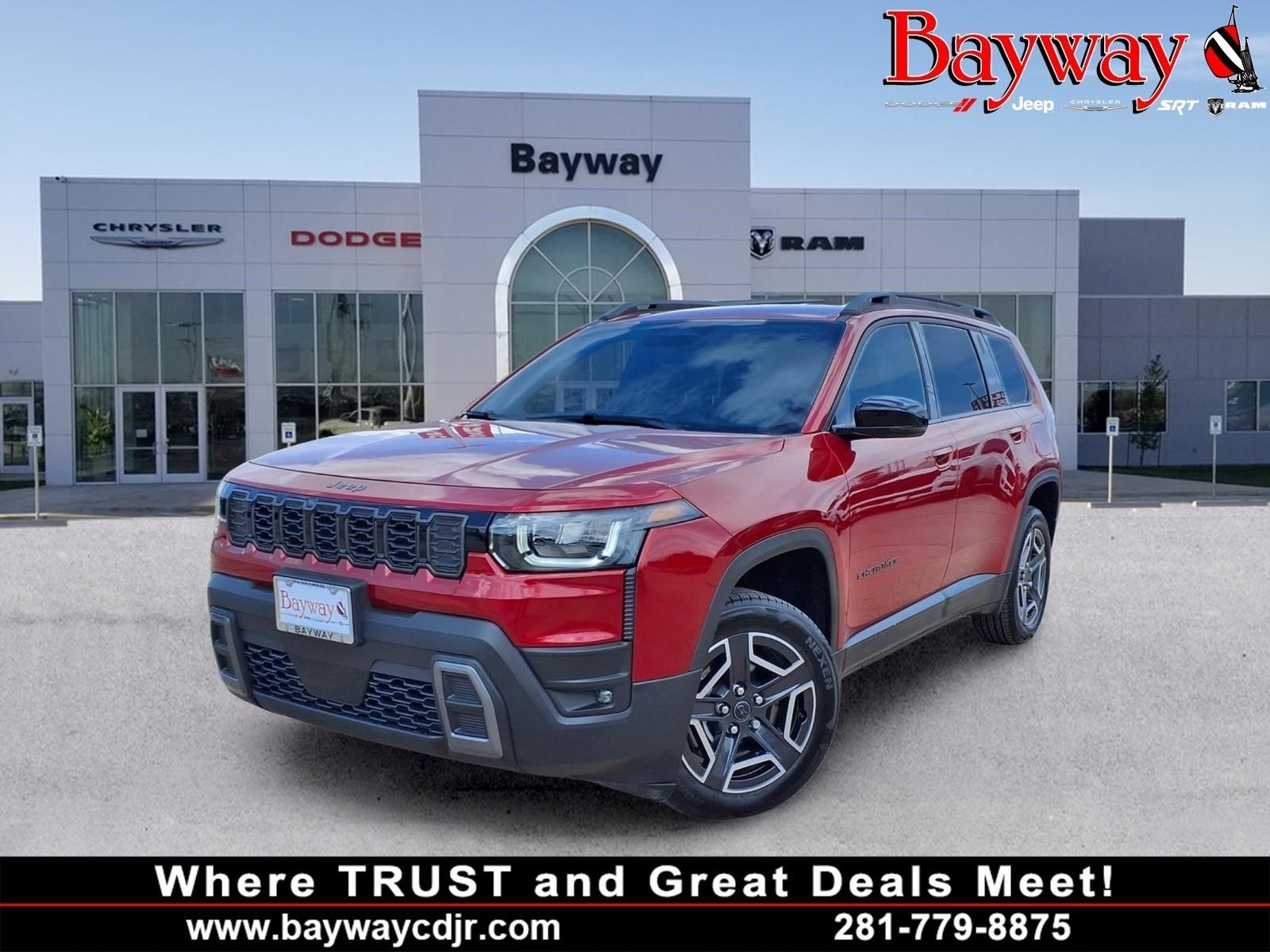 Red Hot Pearlcoat 2026 Jeep Cherokee SUV / Crossover Four-Wheel Drive Continuously Variable Transmission