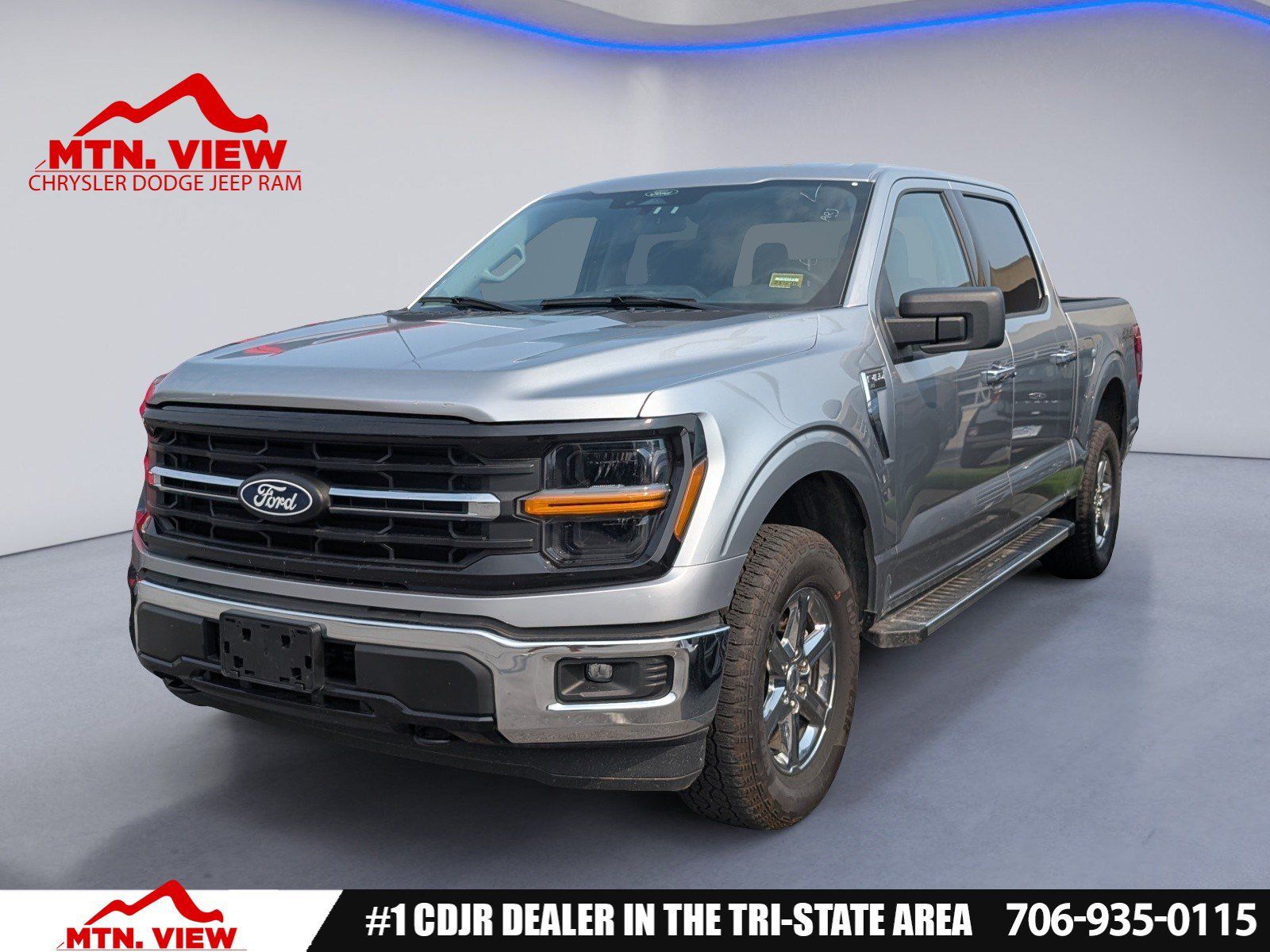Silver Metallic 2025 Ford F-150 Pickup Truck Four-Wheel Drive Automatic