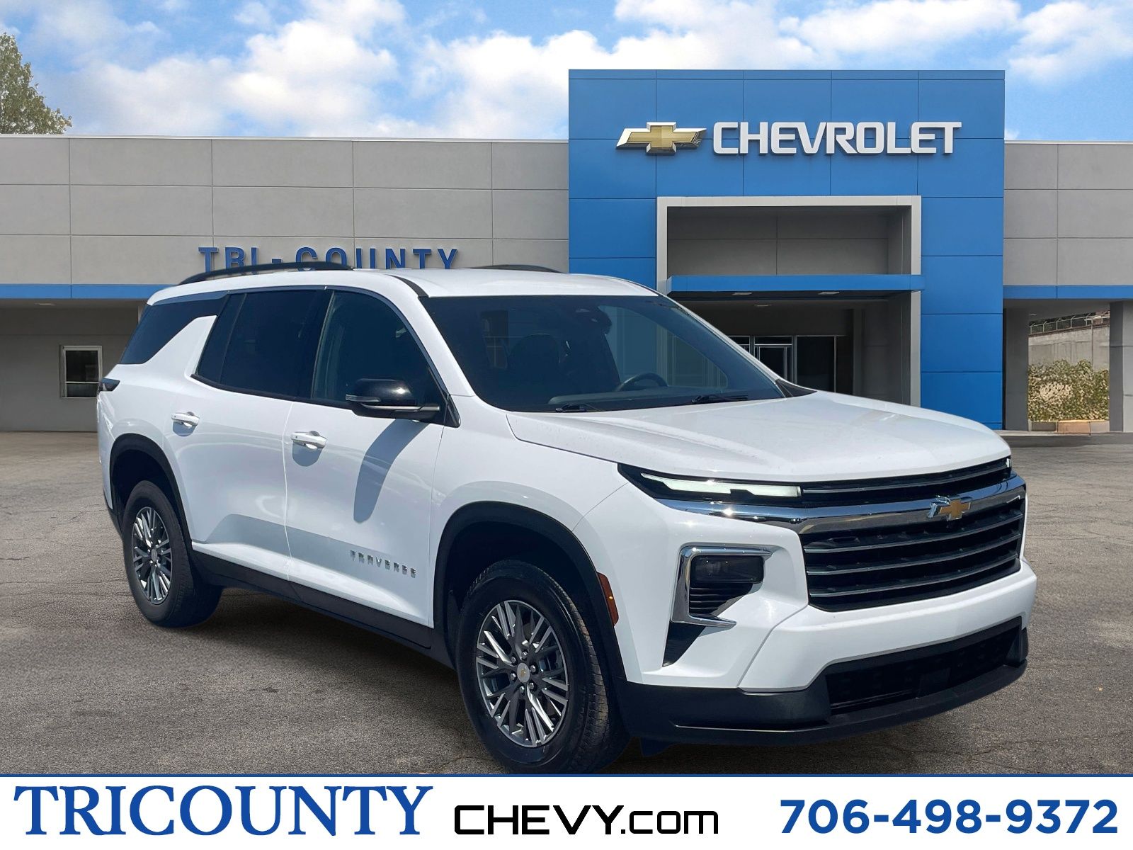 Summit White 2025 Chevrolet Traverse SUV / Crossover Front-Wheel Drive 8-Speed Automatic