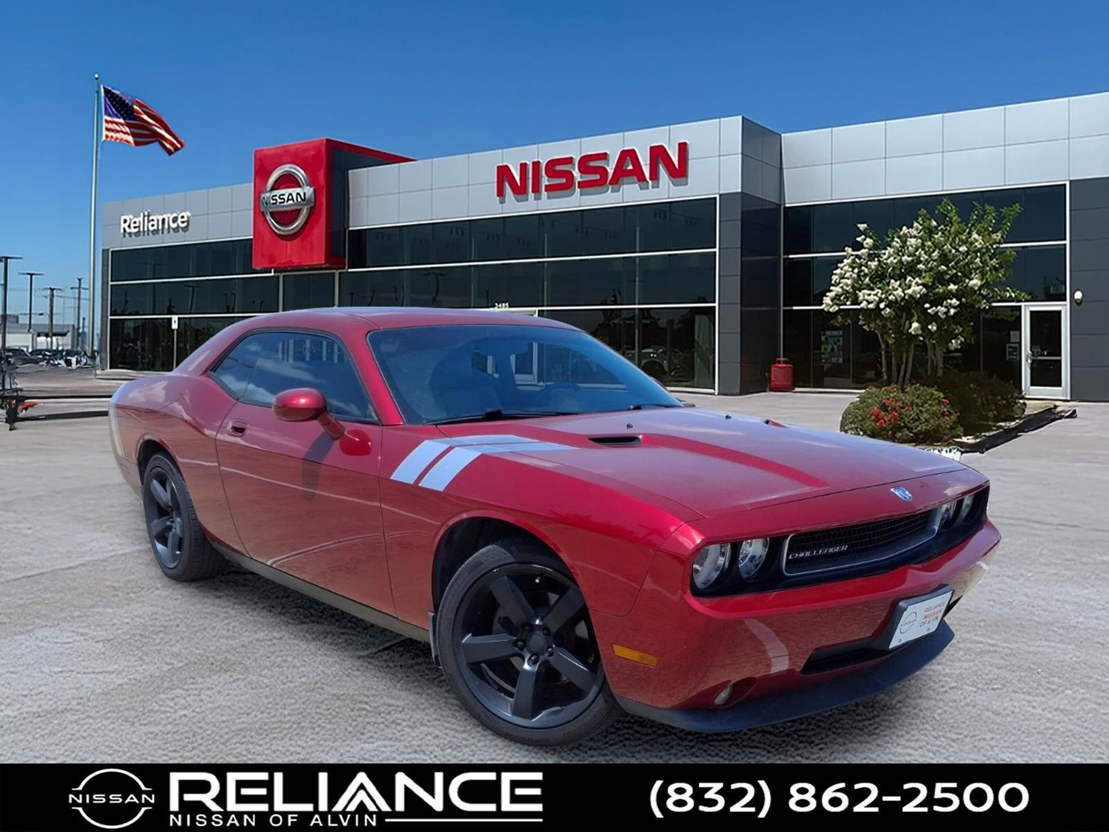 Inferno Red Crystal PC/Mineral Gray Met CC 2010 Dodge Challenger Coupe Rear-Wheel Drive 5-Speed Automatic