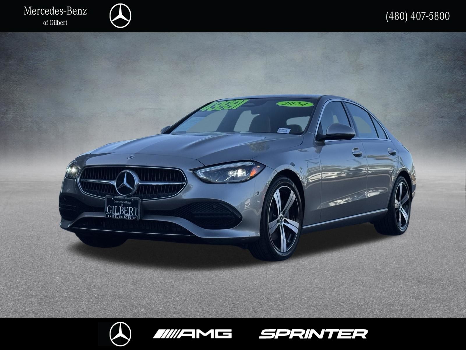 Mojave Silver Metallic 2024 Mercedes-Benz C-Class Sedan Rear-Wheel Drive 9-Speed Automatic
