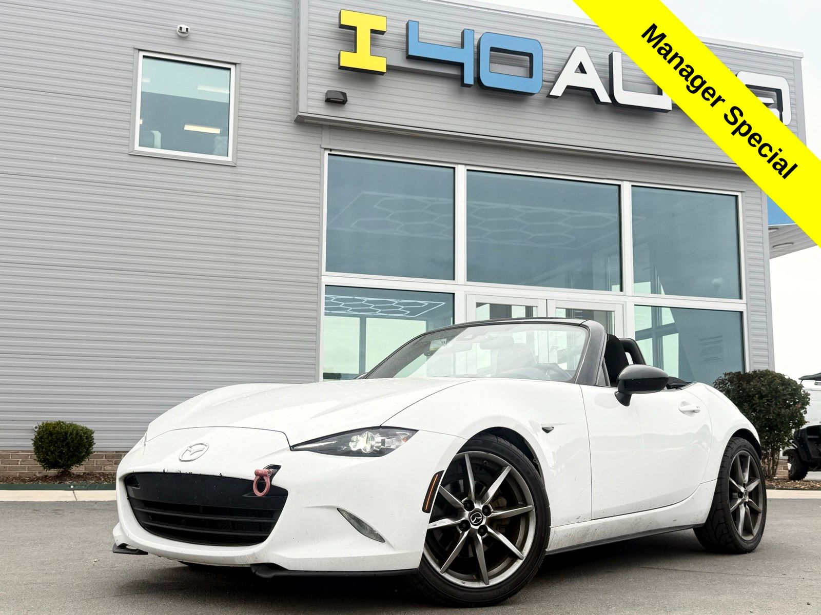 Arctic White 2020 Mazda MX-5 Miata Convertible Rear-Wheel Drive 6-Speed Manual