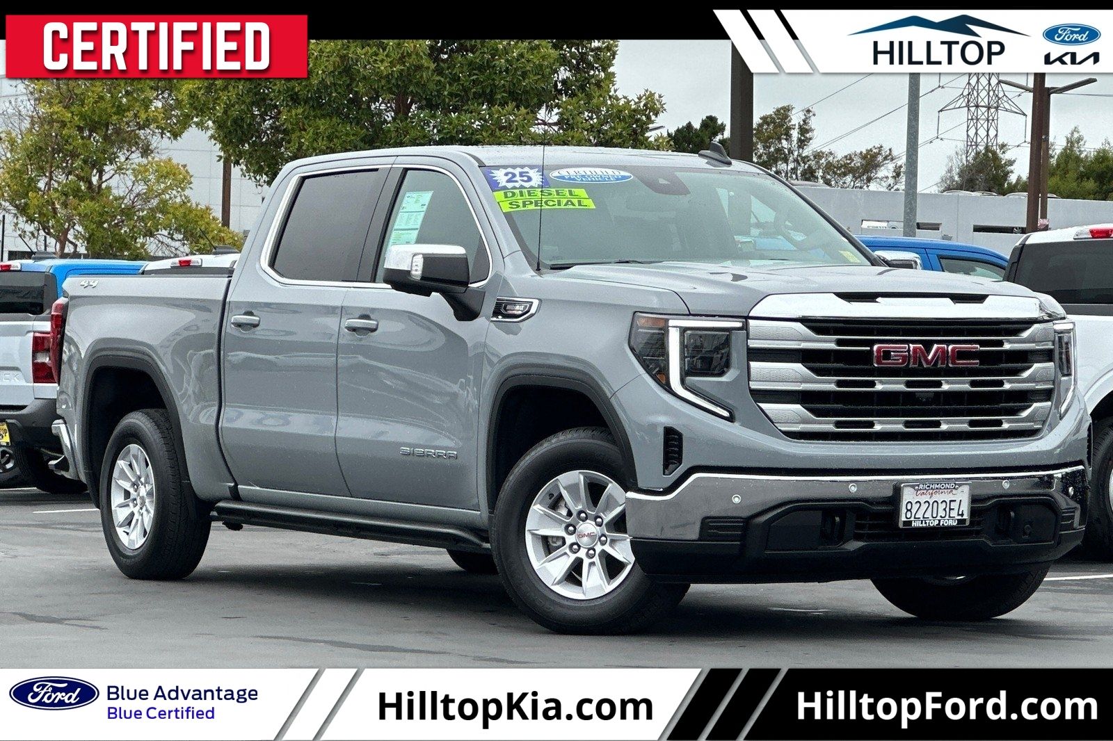 Thunderstorm Gray 2025 GMC Sierra 1500 Pickup Truck Four-Wheel Drive Automatic