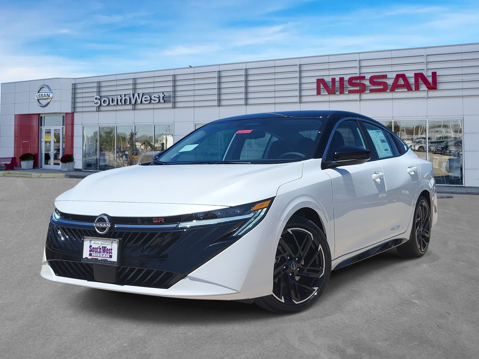 Aspen White/Super Black 2026 Nissan Sentra Sedan Front-Wheel Drive Continuously Variable Transmission