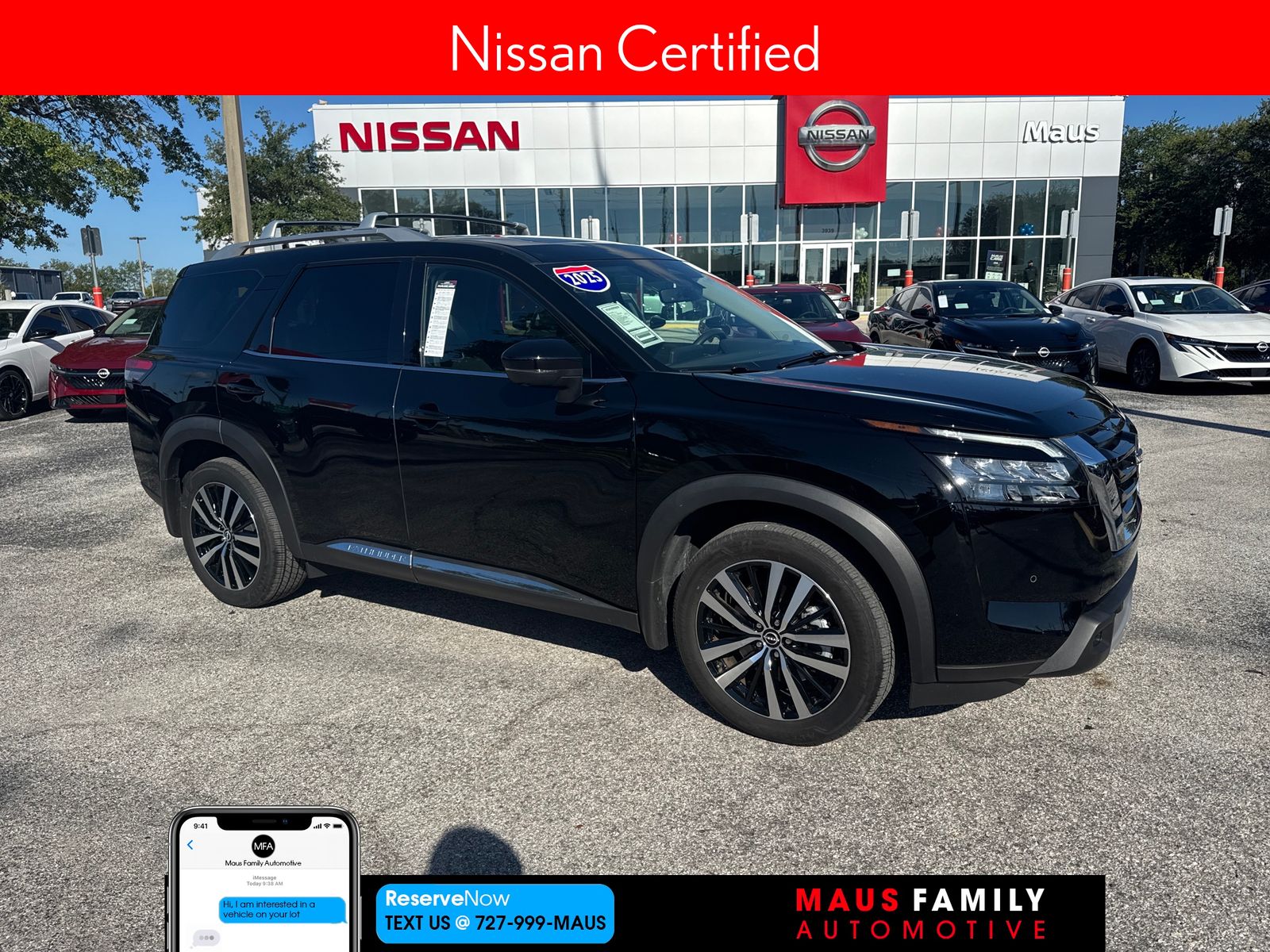 Super Black 2025 Nissan Pathfinder SUV / Crossover Front-Wheel Drive 9-Speed Automatic