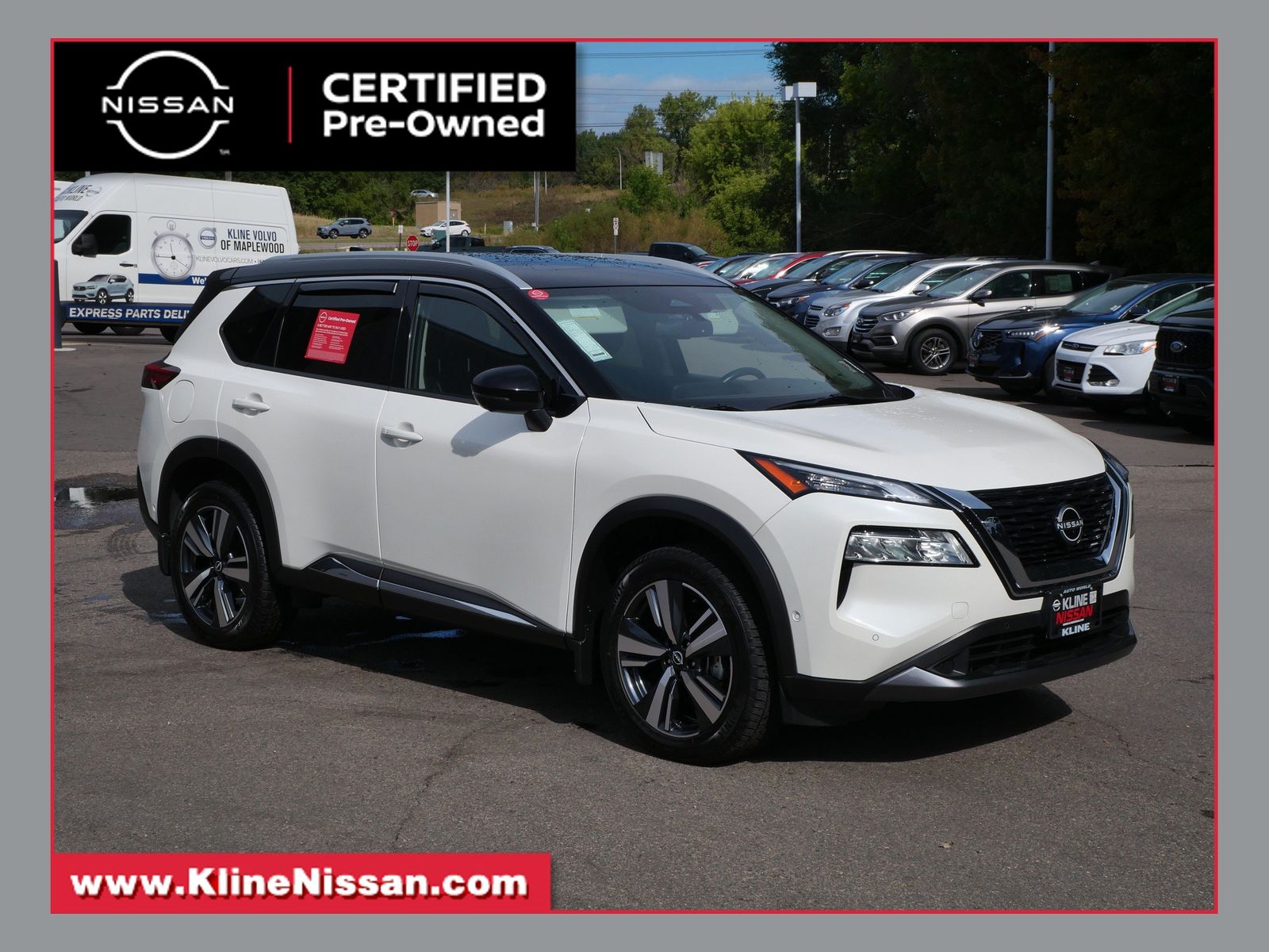 Pearl White Tricoat 2023 Nissan Rogue SUV / Crossover All-Wheel Drive Continuously Variable Transmission