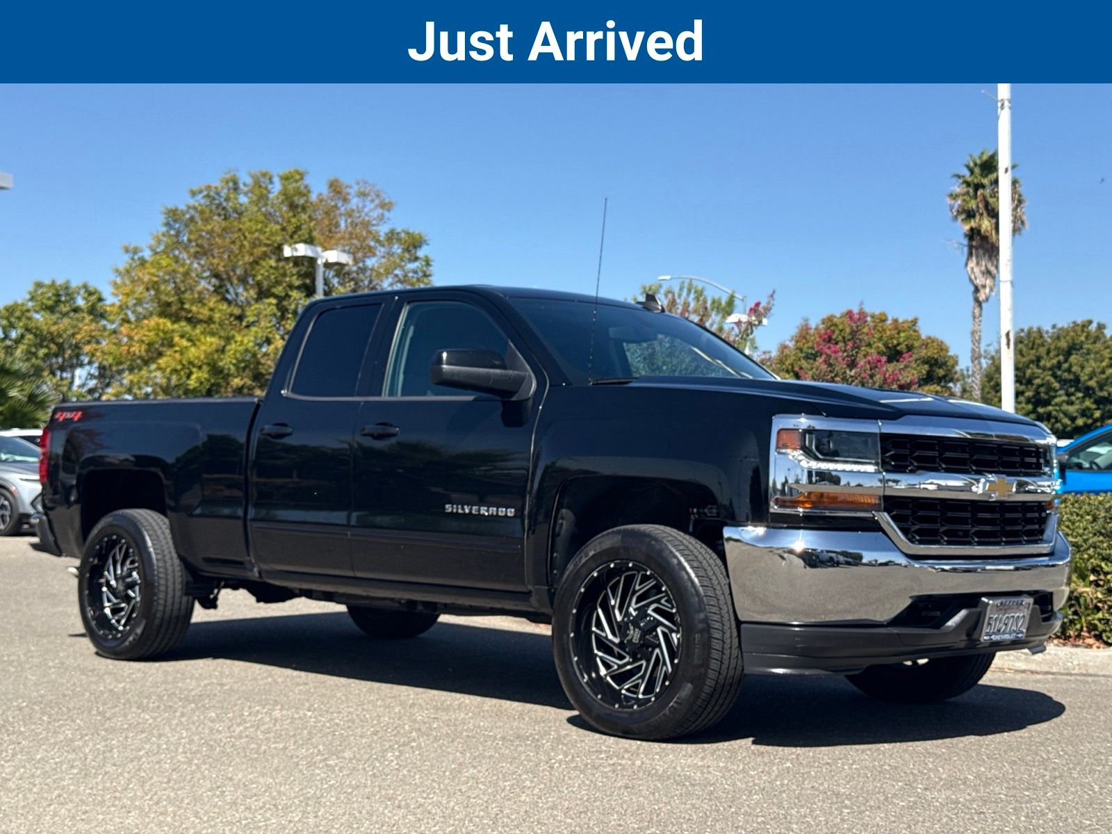 Black 2018 Chevrolet Silverado 1500 Pickup Truck Four-Wheel Drive 6-Speed Automatic Overdrive