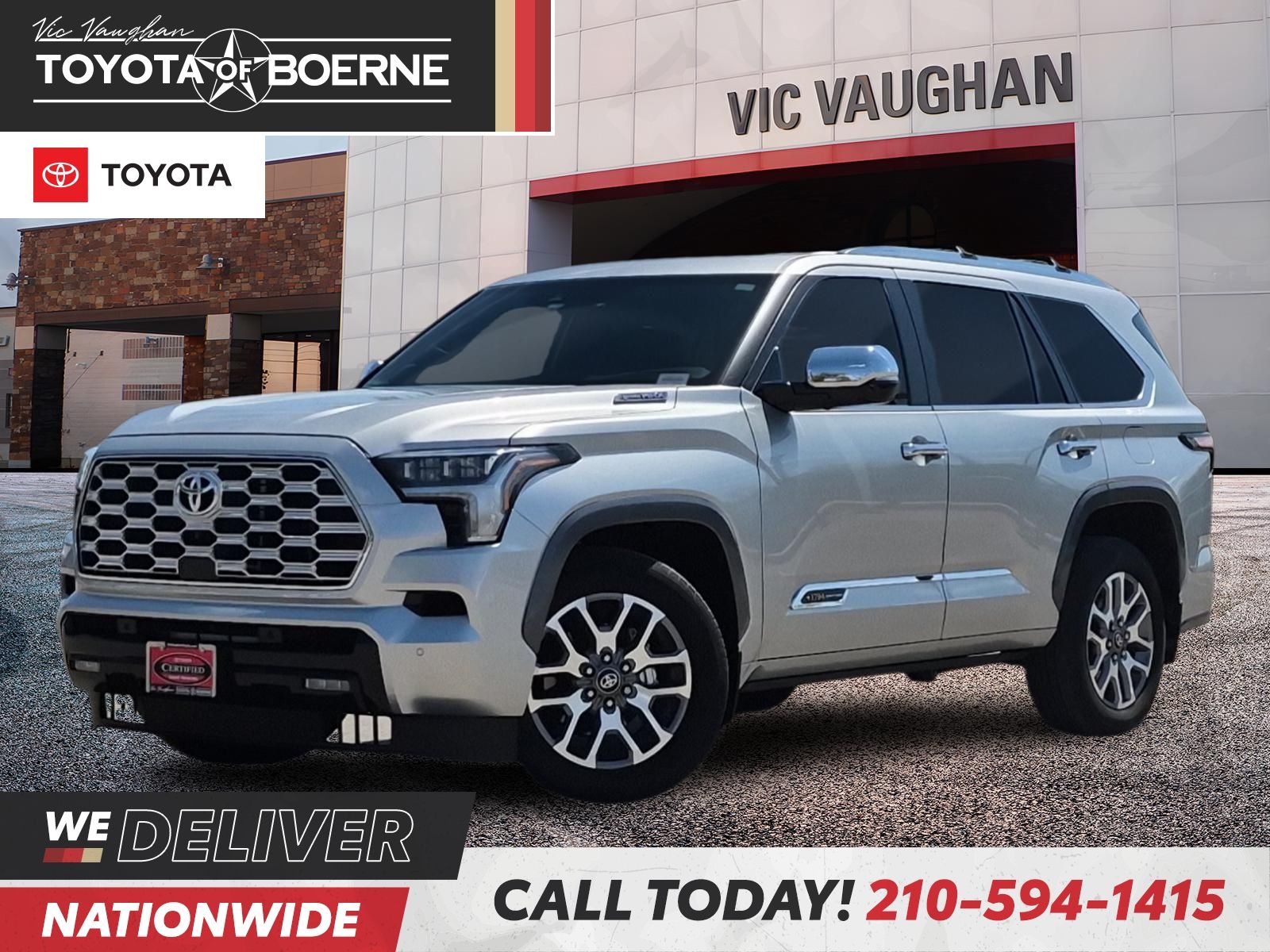 Celestial Silver Metallic 2025 Toyota Sequoia SUV / Crossover Four-Wheel Drive Automatic