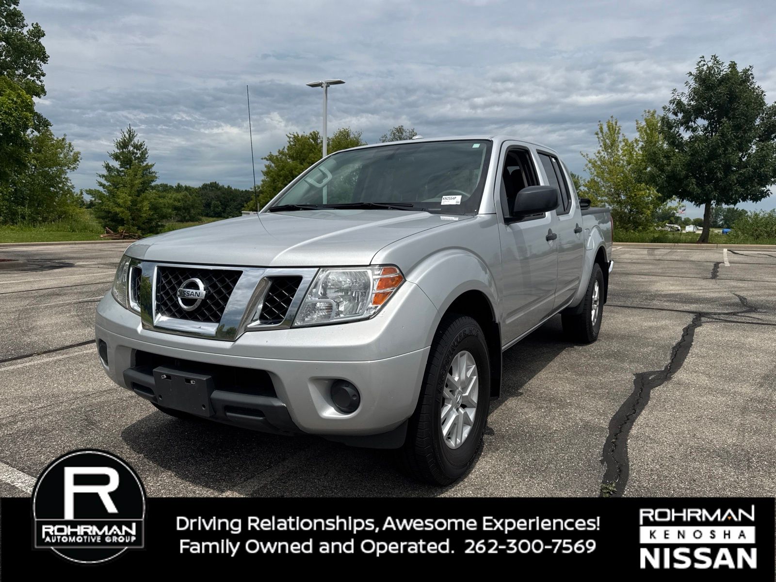 Brilliant Silver 2018 Nissan Frontier Pickup Truck Four-Wheel Drive 5-Speed Automatic Overdrive