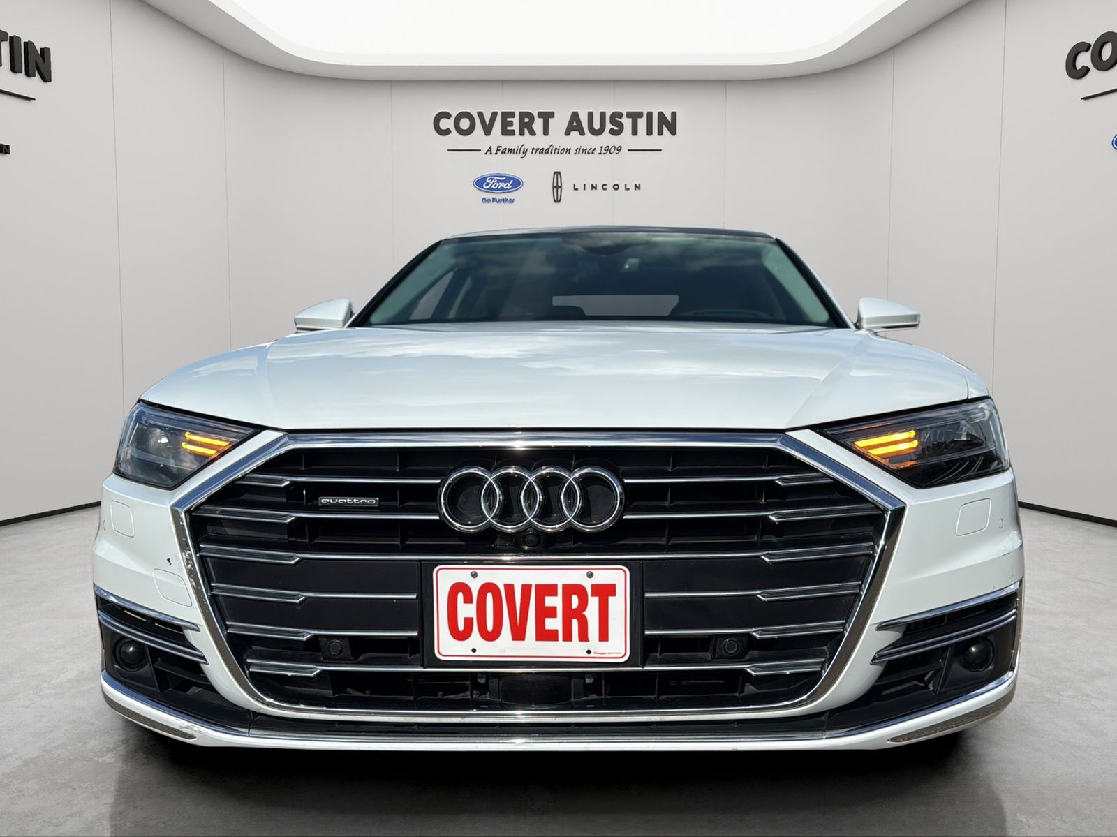 Glacier White Metallic 2020 Audi A8 Sedan All-Wheel Drive 8-Speed Automatic