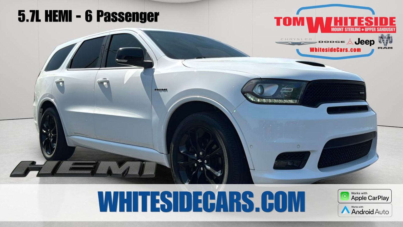 White Knuckle Clearcoat 2020 Dodge Durango R/T AWD SUV / Crossover All-Wheel Drive 8-Speed Automatic