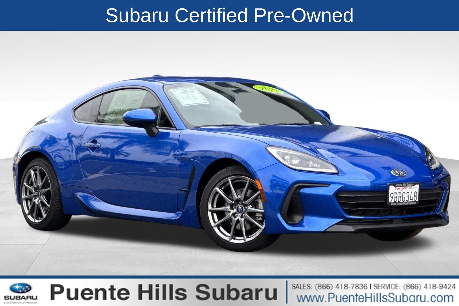 WR Blue Pearl 2022 Subaru BRZ Premium RWD Coupe Rear-Wheel Drive 6-Speed Manual