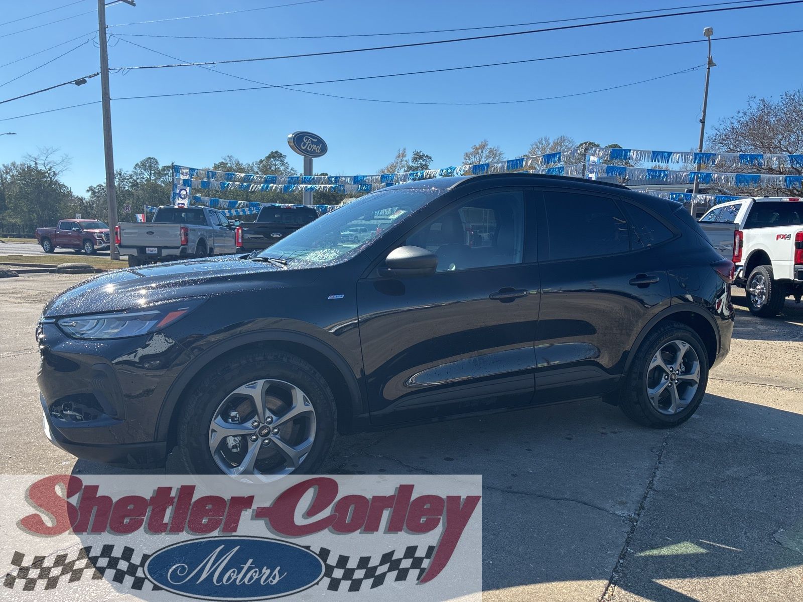 Black Metallic 2025 Ford Escape Hybrid ST-Line FWD SUV / Crossover Front-Wheel Drive Continuously Variable Transmission