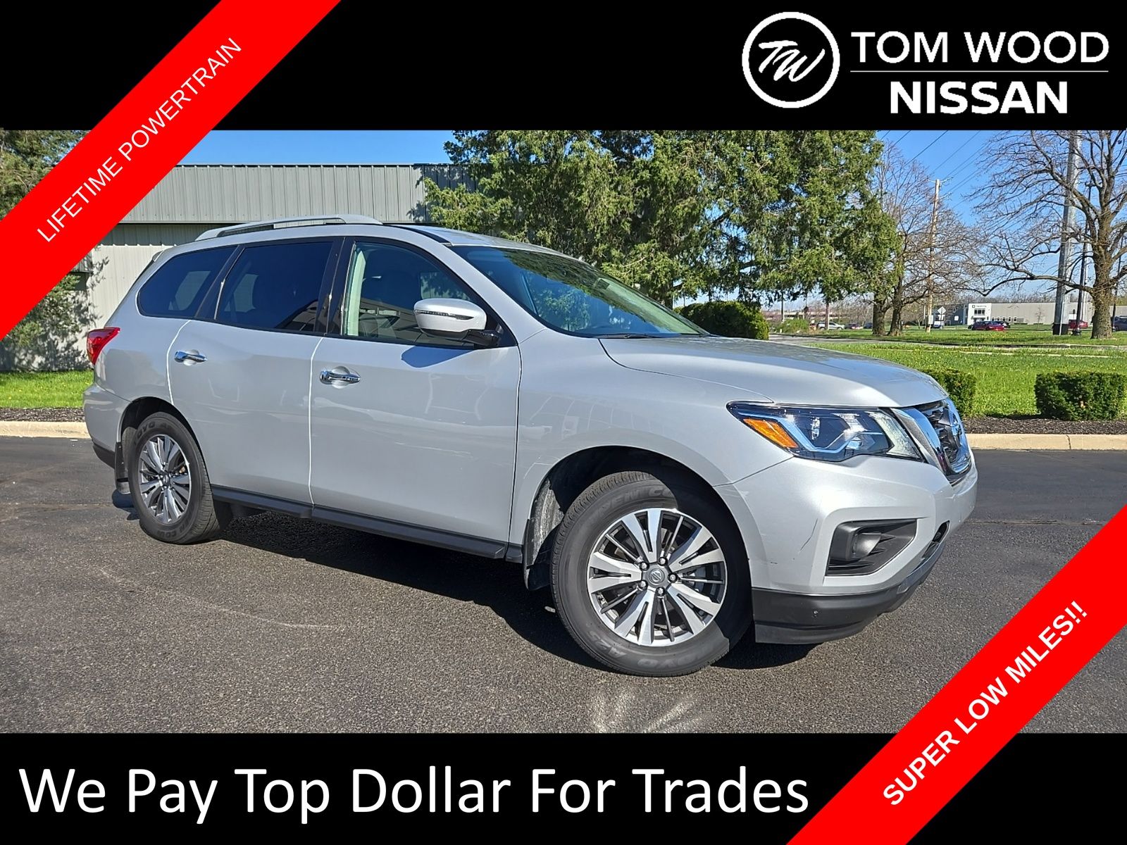 Brilliant Silver Metallic 2020 Nissan Pathfinder S FWD SUV / Crossover Front-Wheel Drive Continuously Variable Transmission