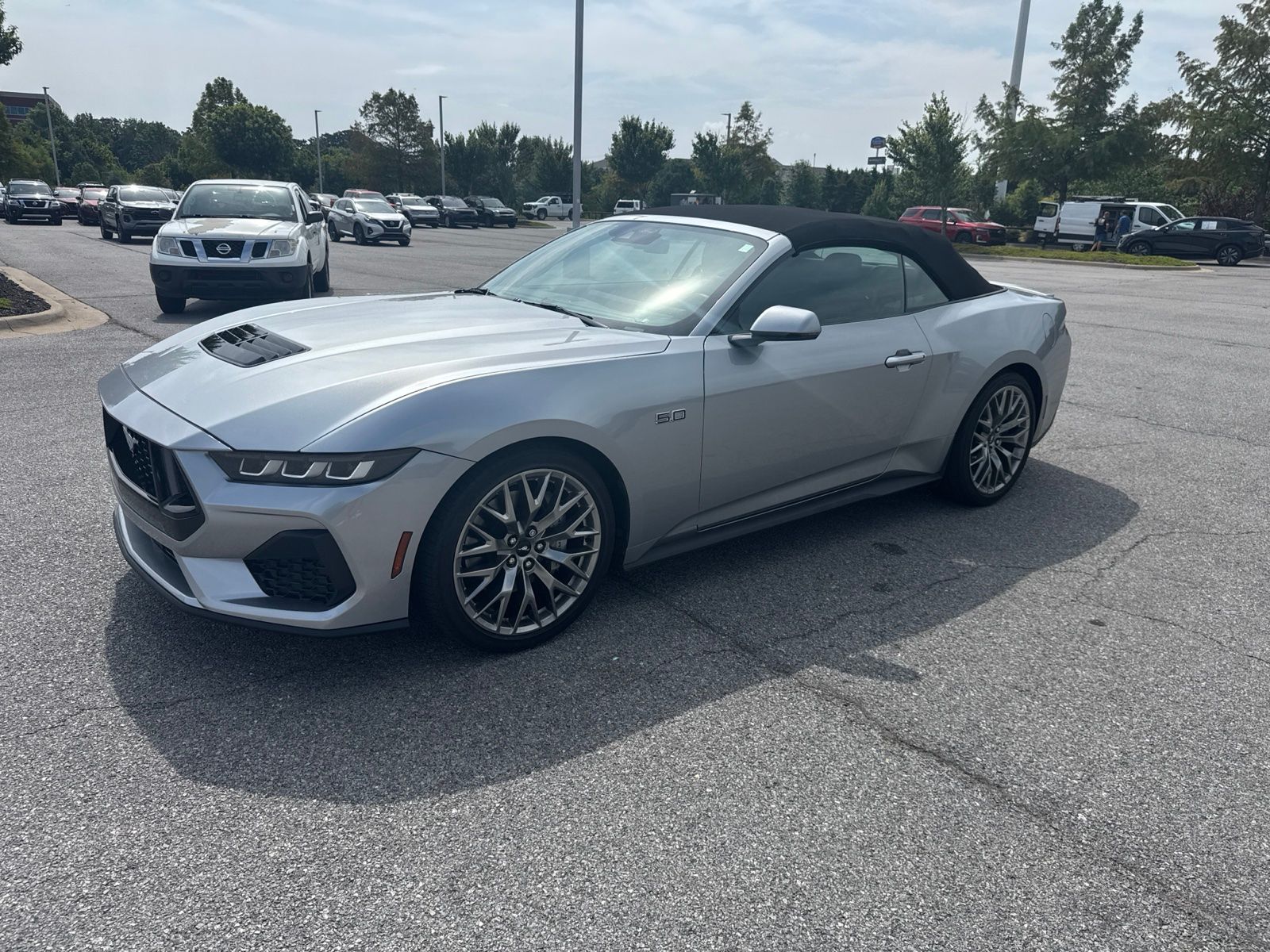 Silver Metallic 2024 Ford Mustang Convertible Rear-Wheel Drive Automatic