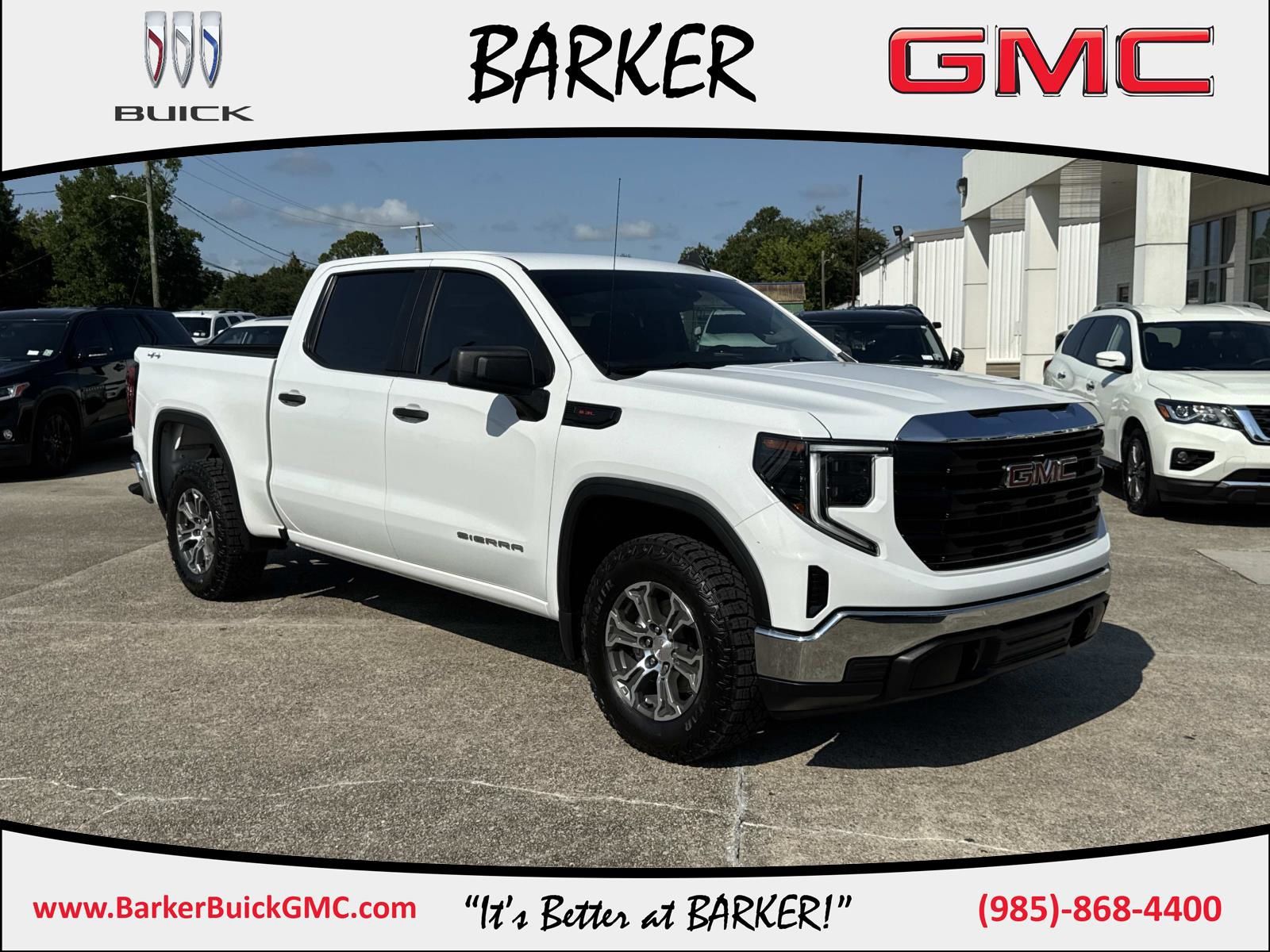 Summit White 2024 GMC Sierra 1500 Pickup Truck Four-Wheel Drive Automatic
