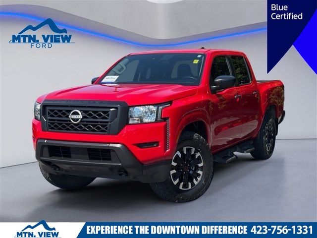Red Alert 2022 Nissan Frontier Pickup Truck Four-Wheel Drive 9-Speed Automatic