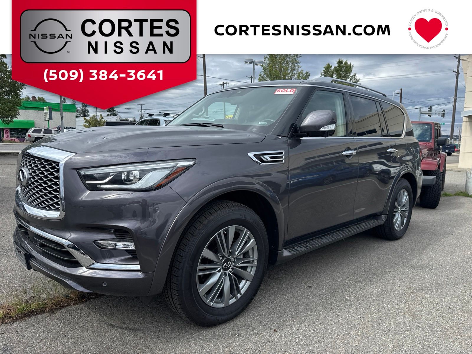 Anthracite Gray 2024 INFINITI QX80 SUV / Crossover All-Wheel Drive 7-Speed Automatic